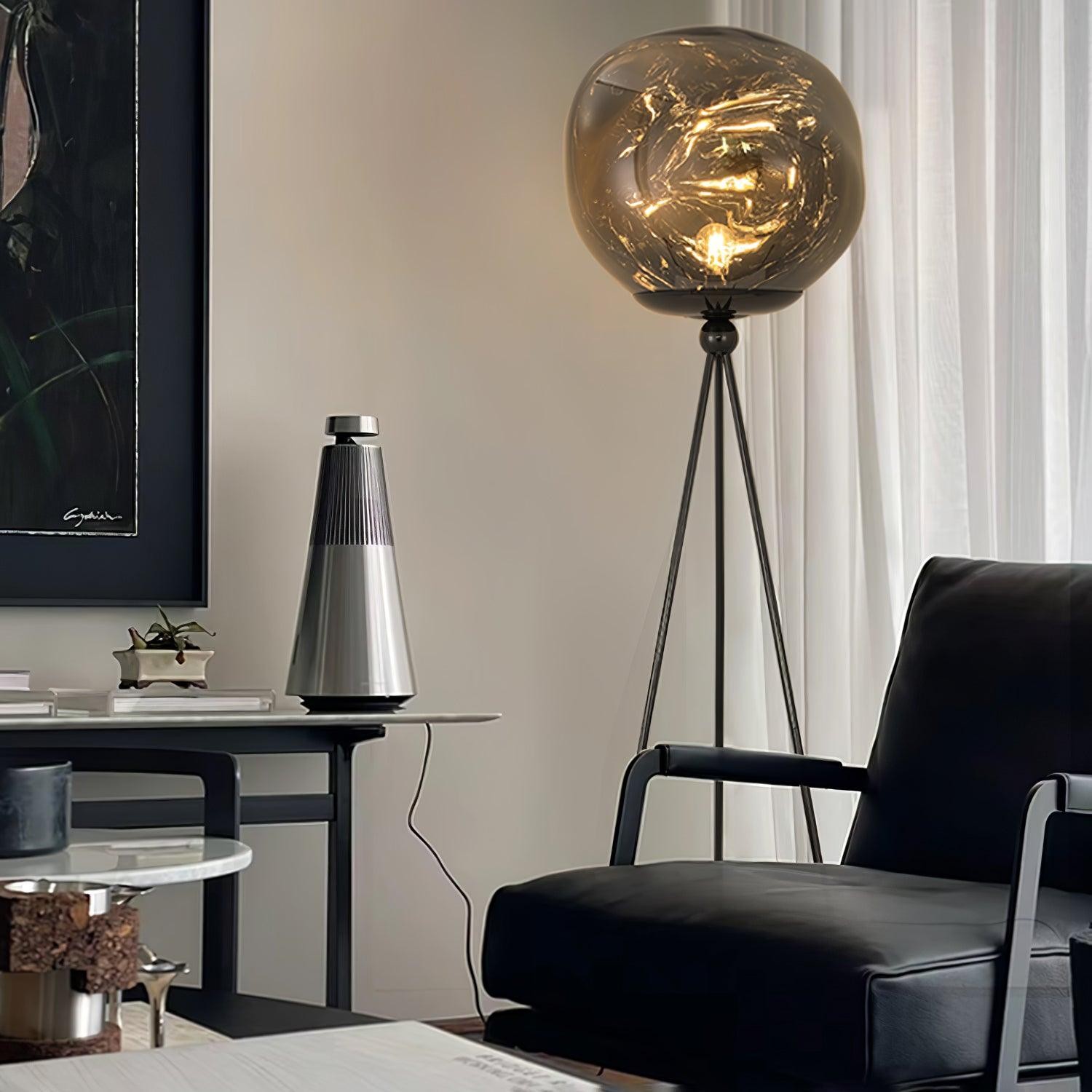 Tripod Irregular Lava Floor Lamp M216