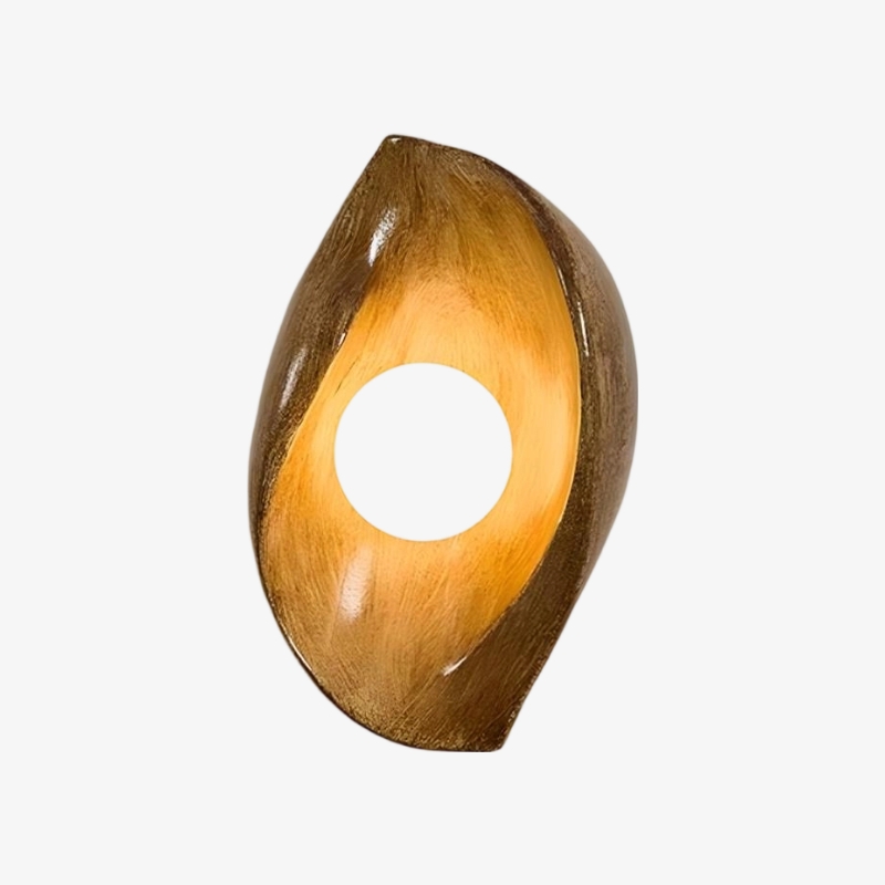 Goviena Modern Cocoon-Shaped Wall Sconce - Minimalist Decorative Wall Lamp for Bedroom and Hallway T2254