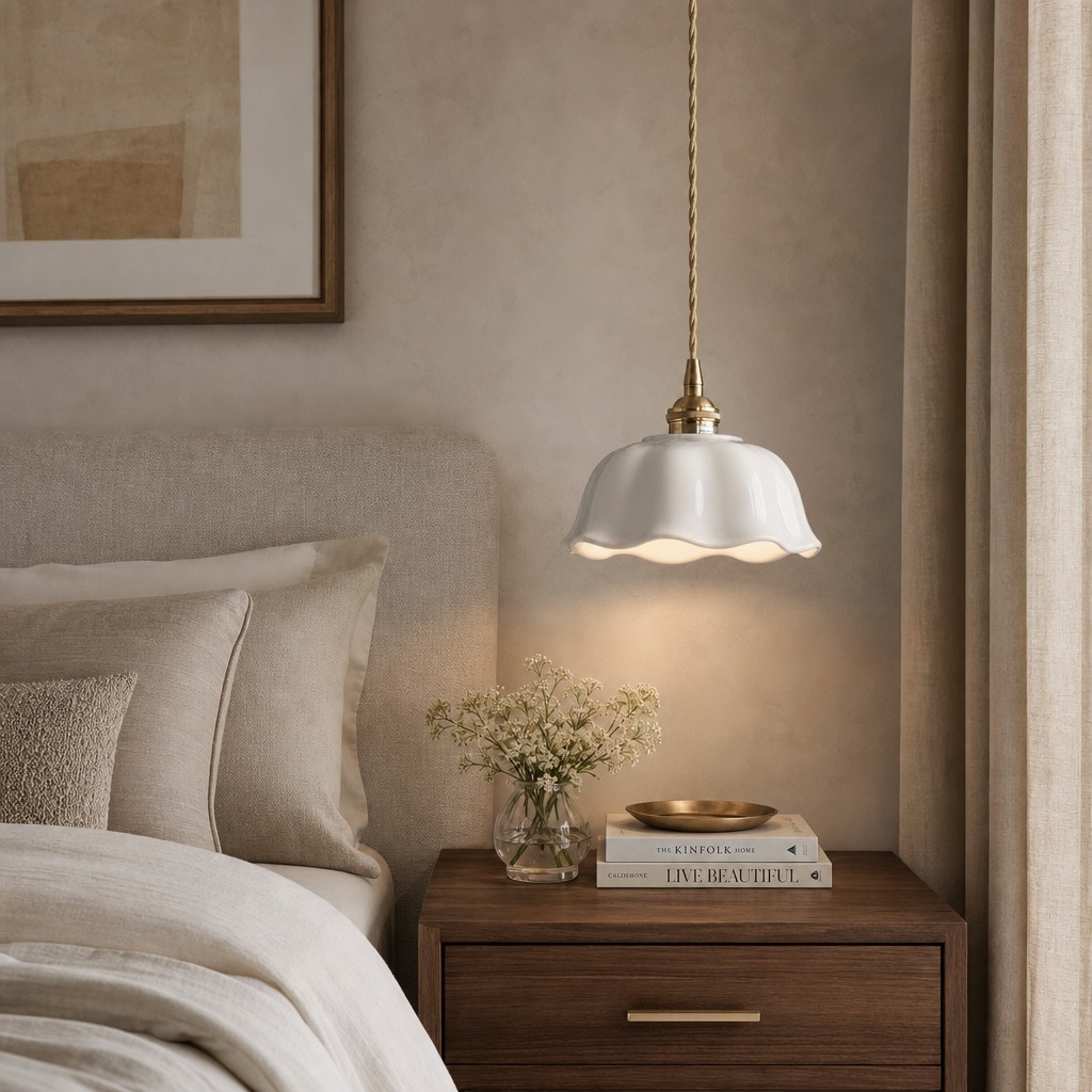 Cienax Mid-Century Flower Ceramic Ceiling and Pendant Light - Suitable for Kitchen and Living Room T2247