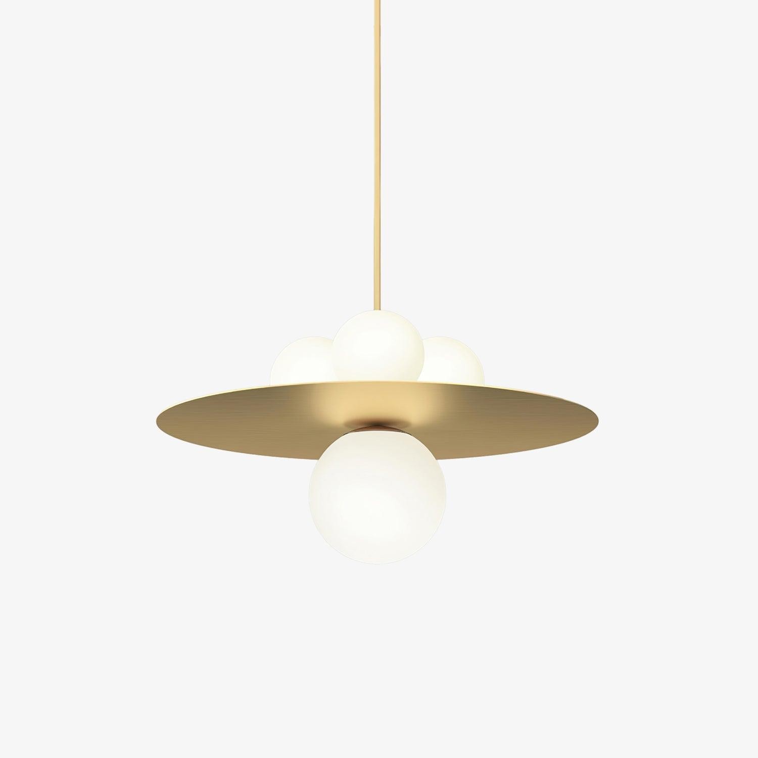 Metal Disc With Ball Pendant Light M579