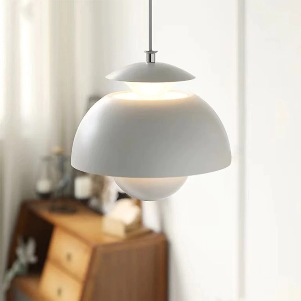 Scandinavian Metal Flower Pendant Light - Living Room Fixture S97