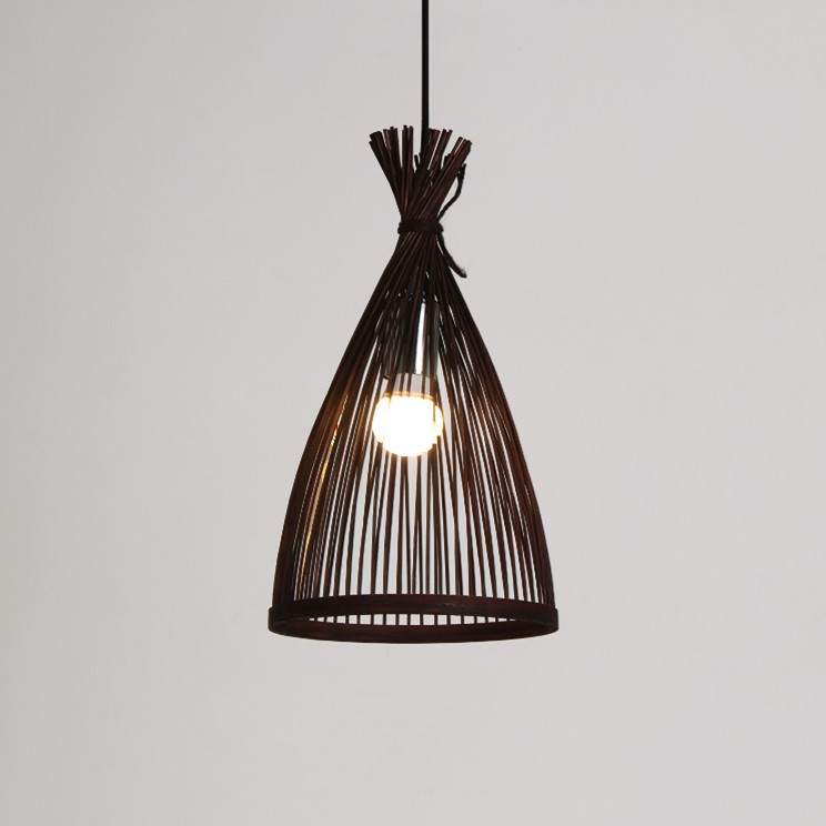Bamboo Retro Groom Pendant Light