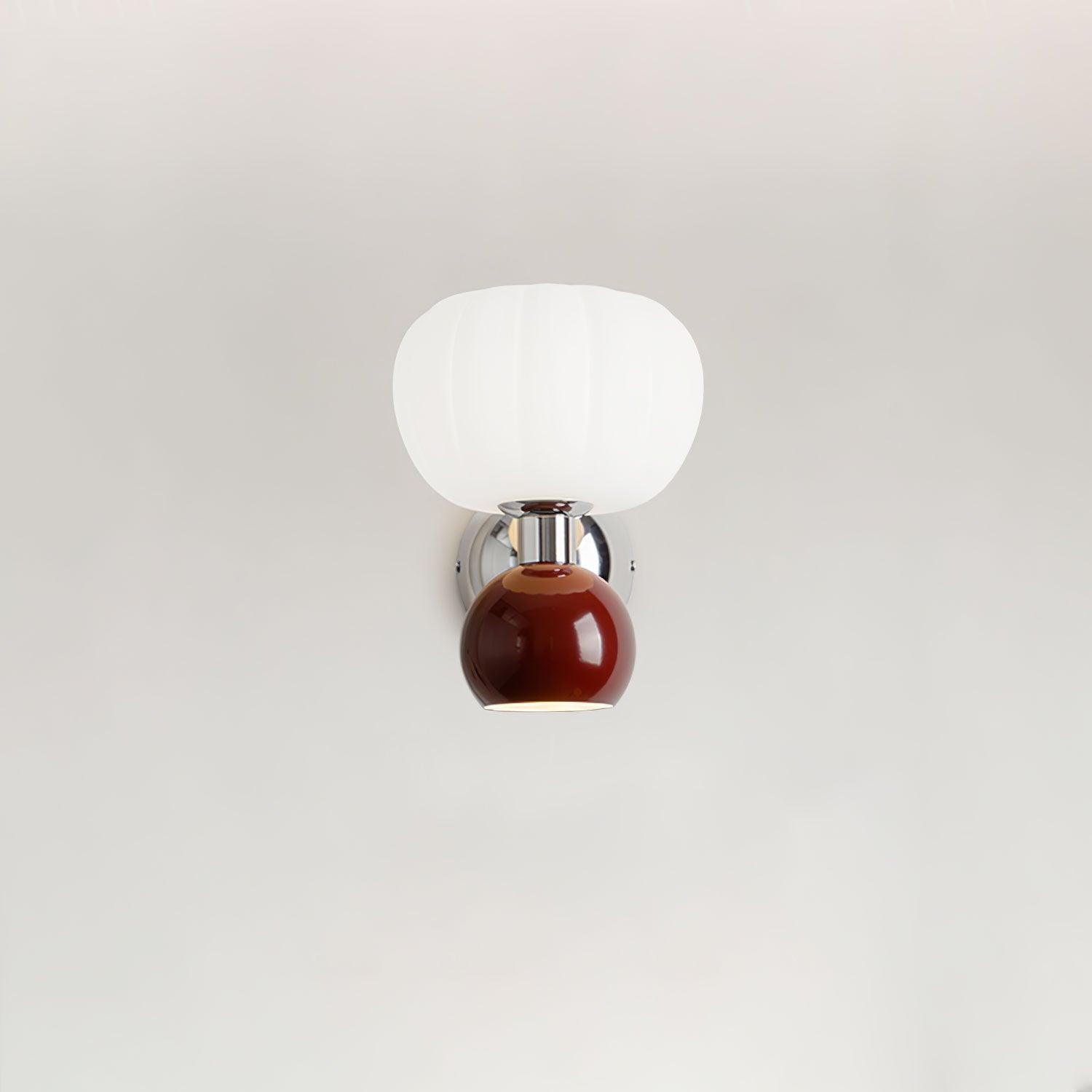 Cream Style Bedroom Bedside Pumpkin Wall Sconce M437