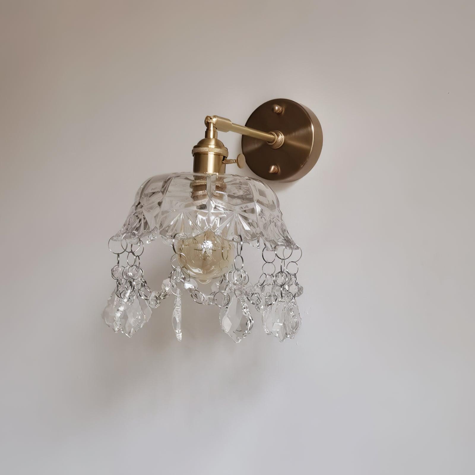 French Crystal Tassel Wall Light M364