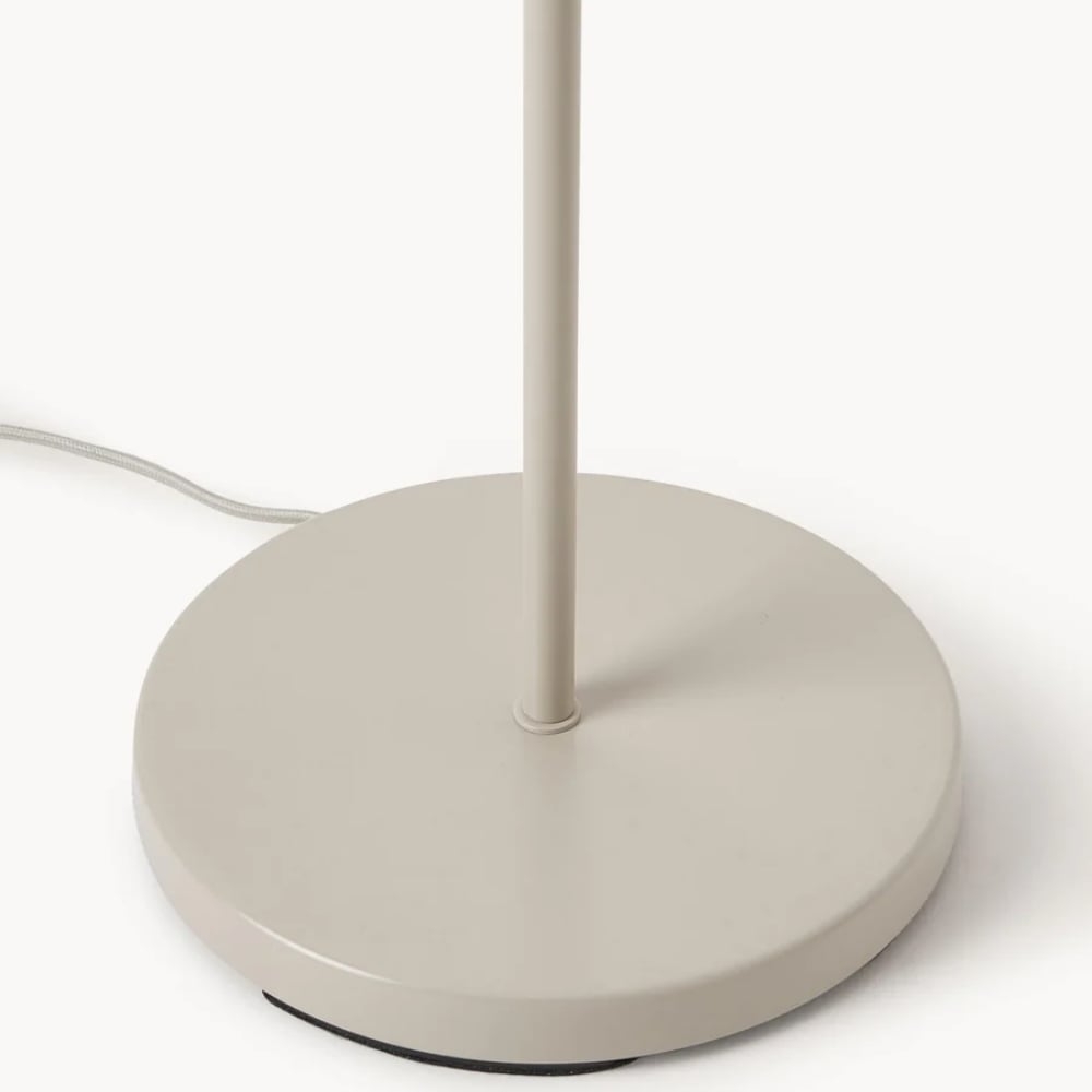 Velura Stand Floor Lamp - Beige Linen Shade and Metal Stand T1070
