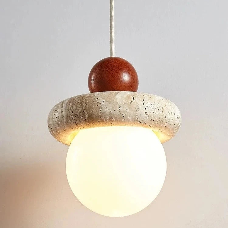 Cream Travertine Pendant Chandelier T2150