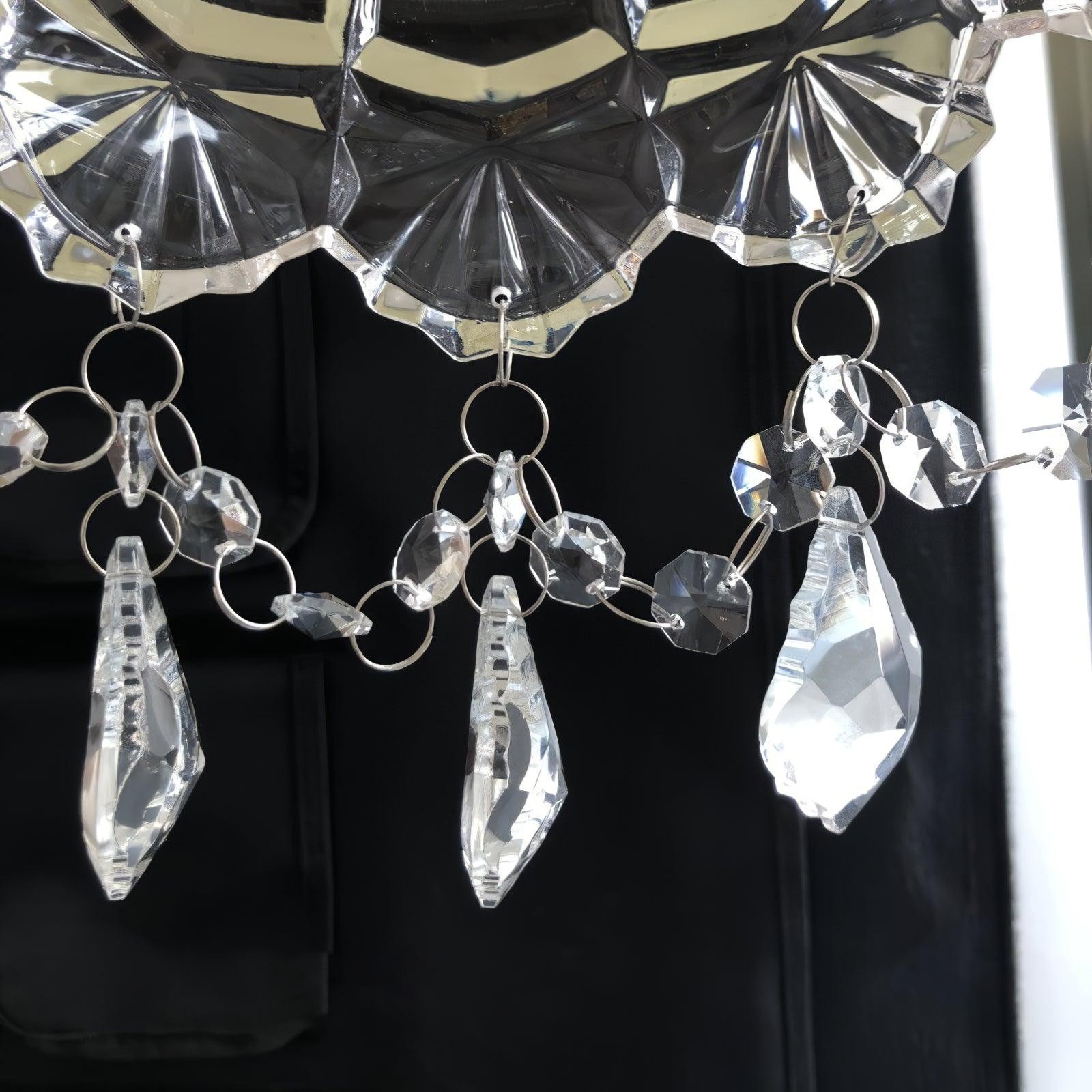 French Crystal Tassel Wall Light M364