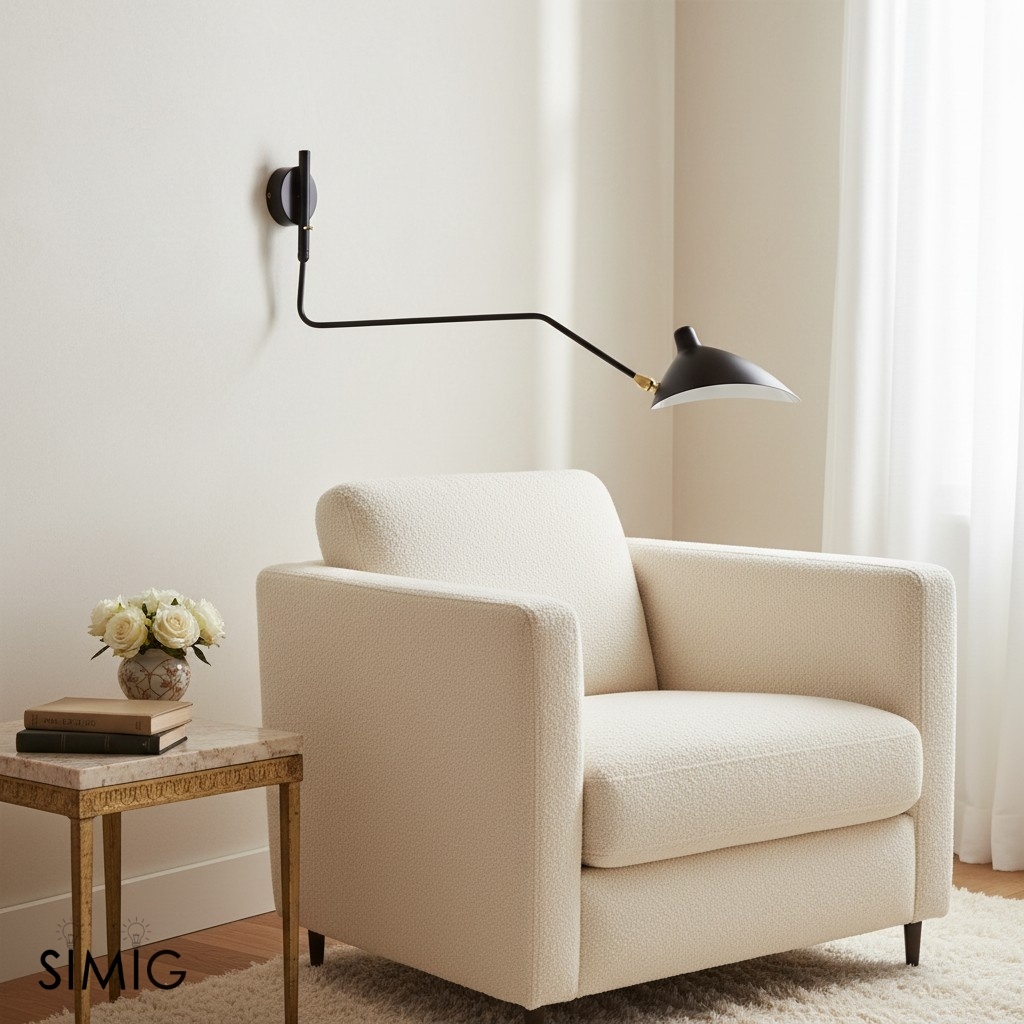Arclume Modern Wall Light - Modern Adjustable Sconce for Living Room