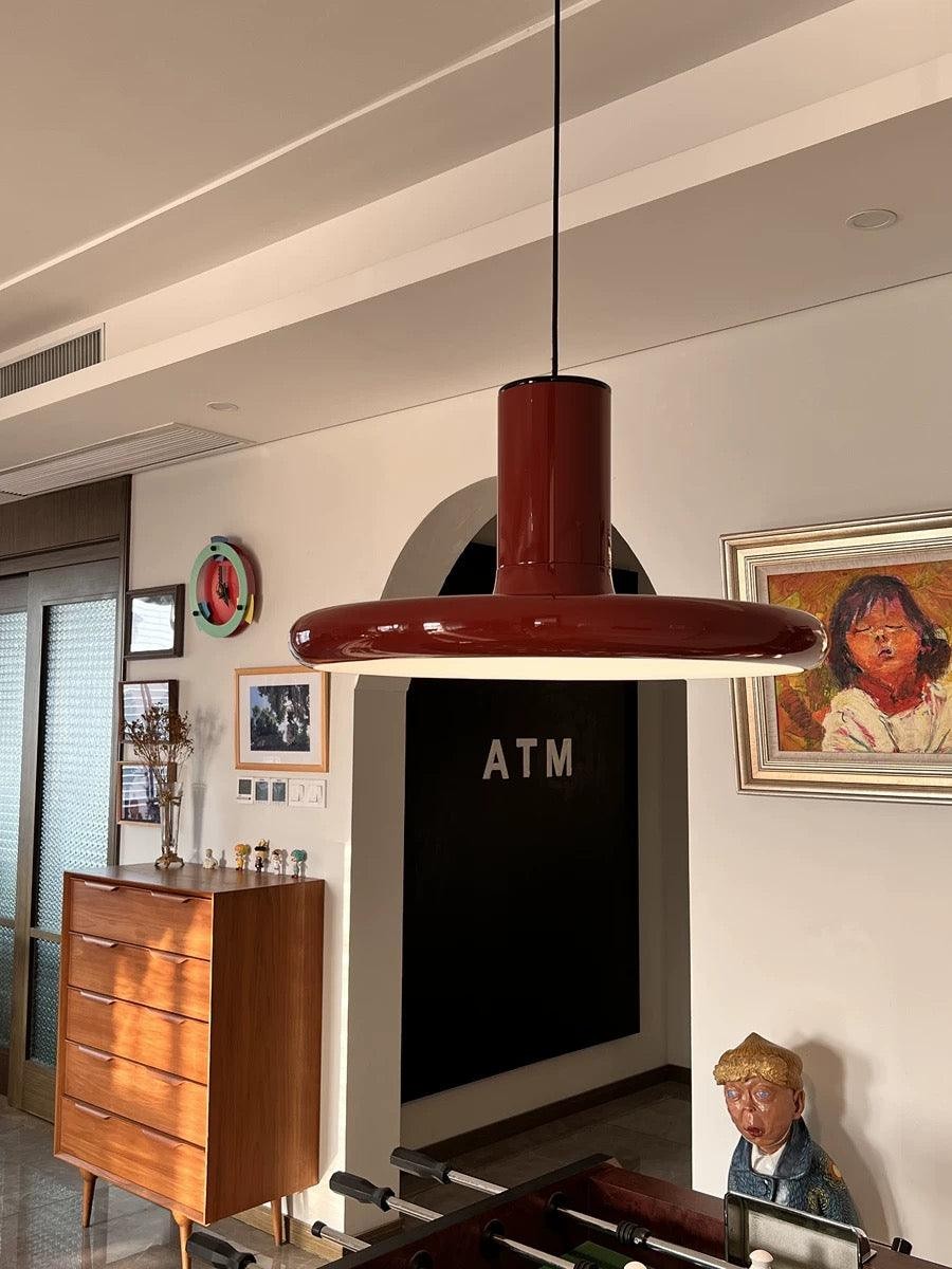 Vintage UFO Frisbee Pendant Lamp M341