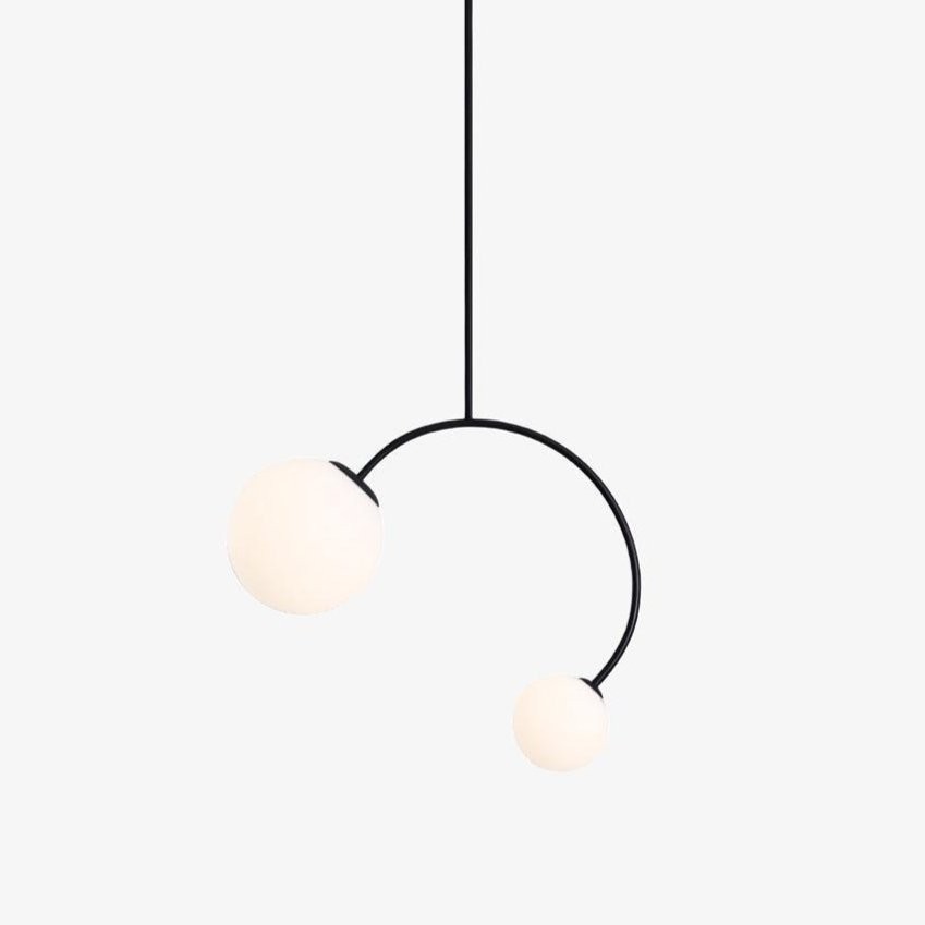 Creative Double Heads Glass Pendant Lamp M389