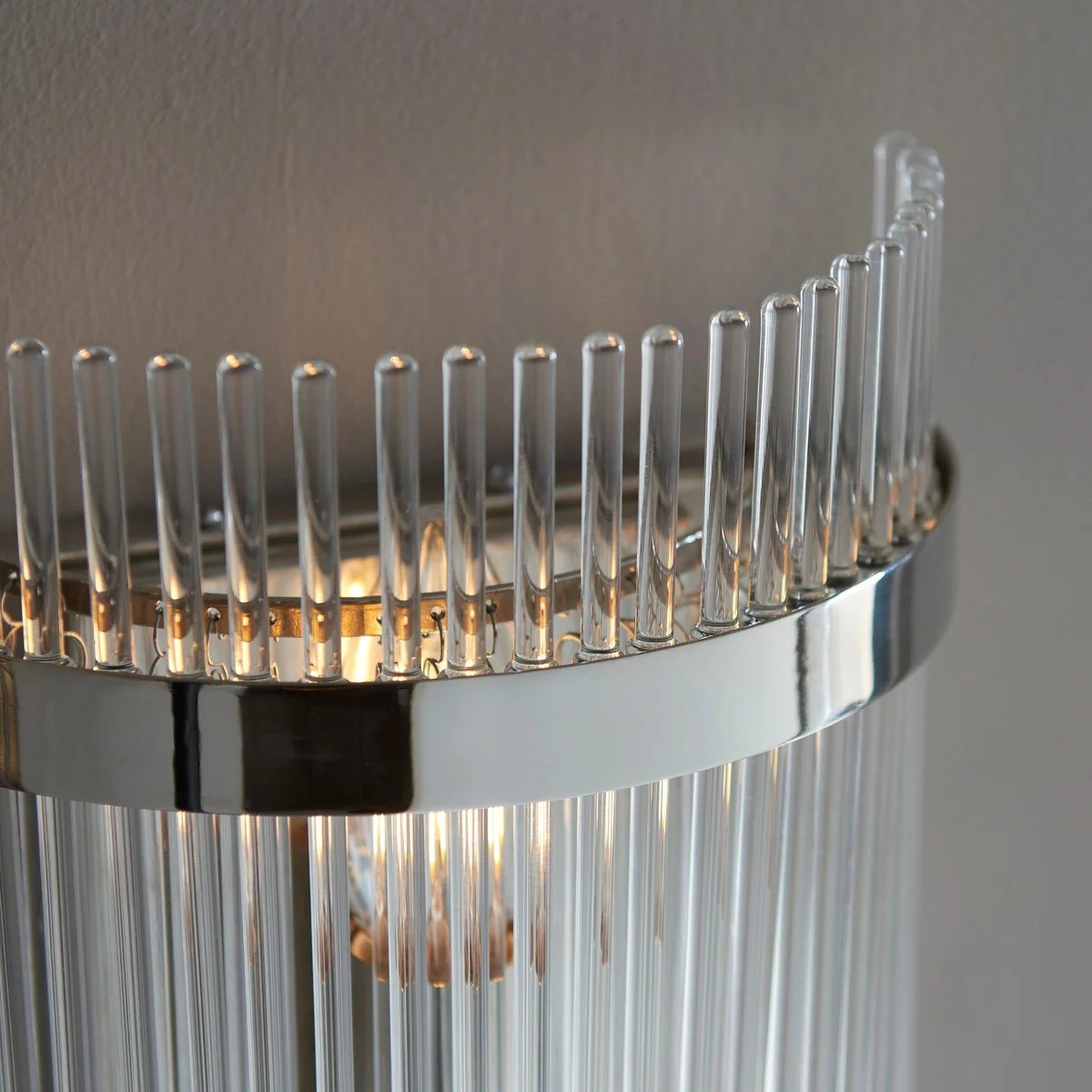 RibGlow Minimalist Glass Rod Wall Light - Elegant Accent Sconce for Home T867