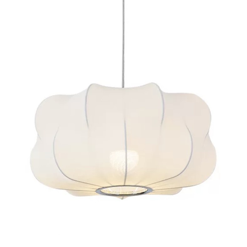 Saucer Bubble Pendant Lamp - Elegant Silk Design for Modern Interiors