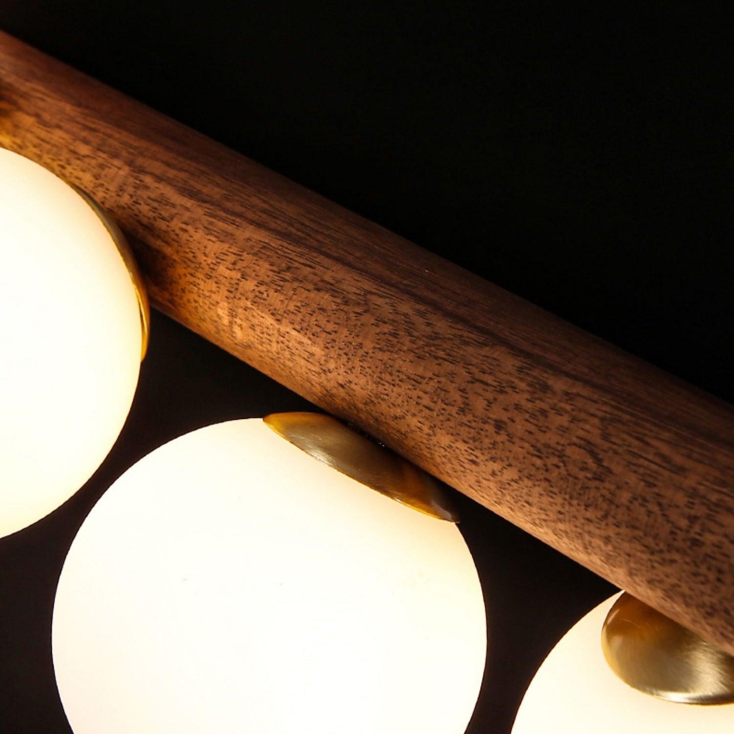 Modern Walnut Simple Chandelier M32