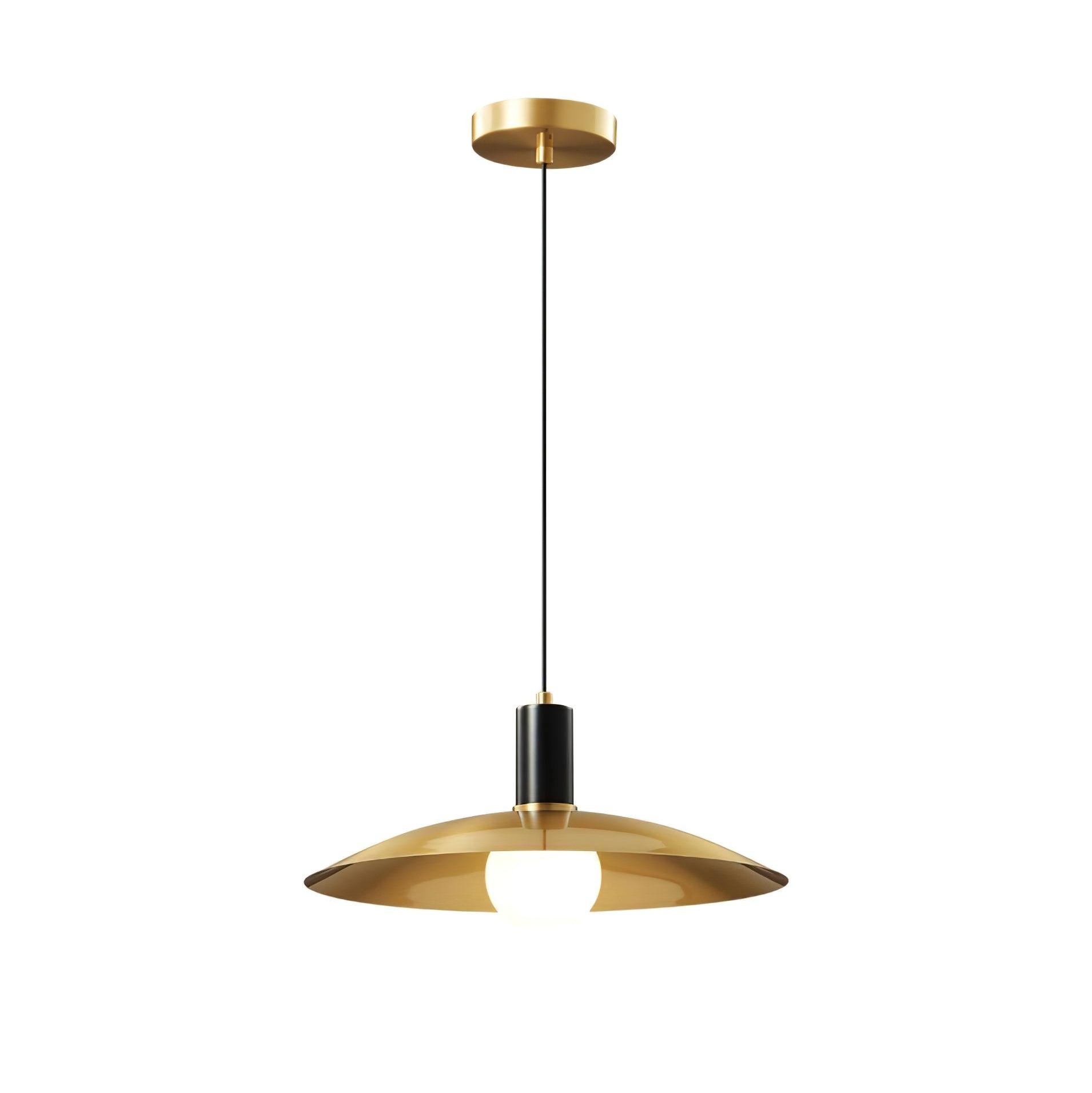 Brass Flared Pendant Lamp M469