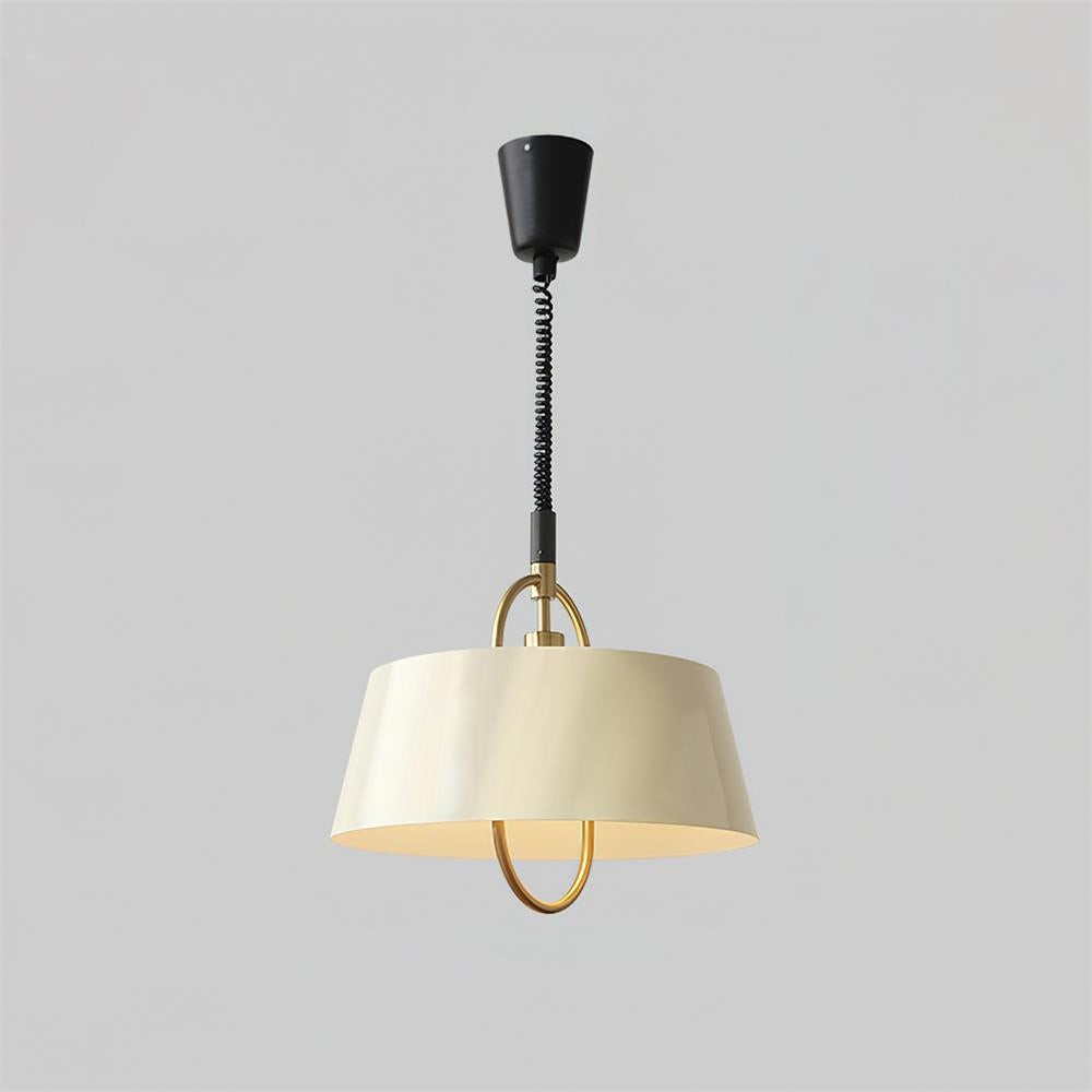 Retro Classic Drum Shaped Retractable Metal Pendant Lamp M305