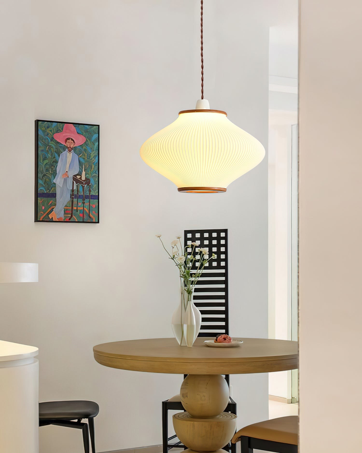 French Style Pine Bell Pendant Lamp M259