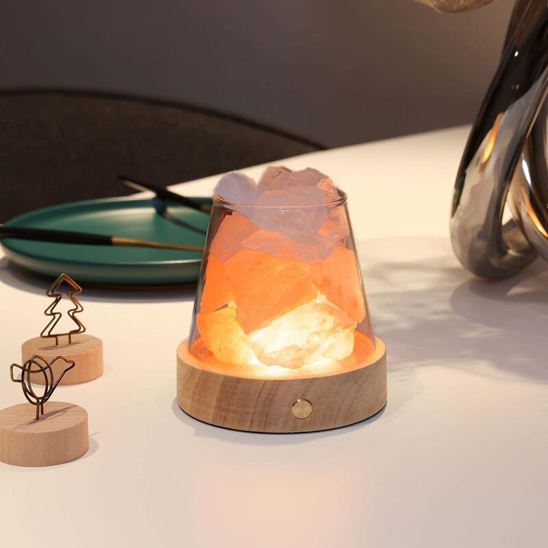 Rechargable Aroma Himalayan Salt Lamp Night Light
