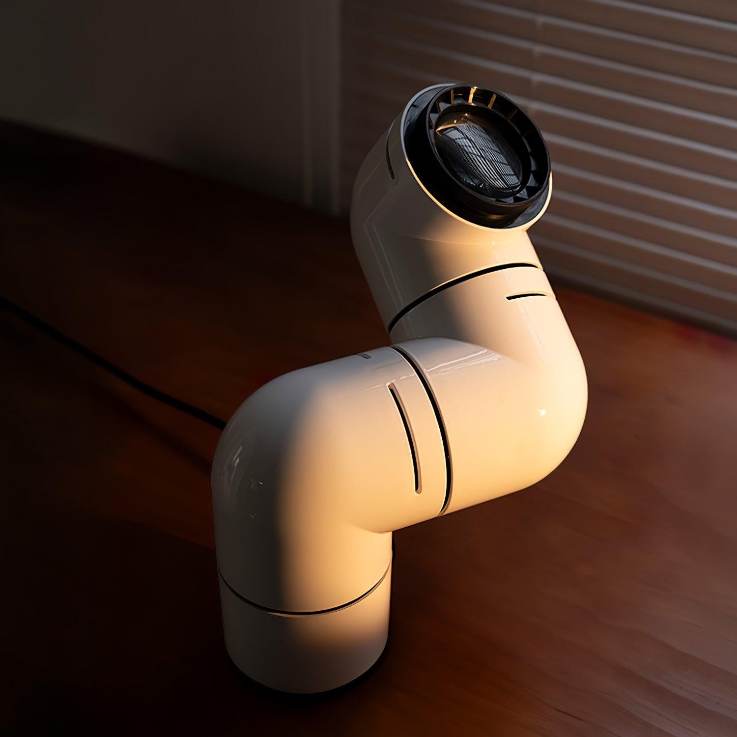 Red Tubular Table Lamp Suitable For Bedroom M504