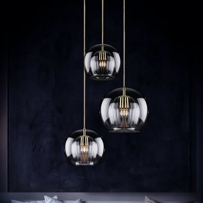 Modern Pleated Glass Pendant Light G49
