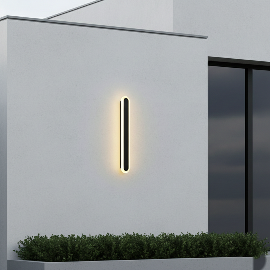 Edge Minimalist Metal Oval IP65 WaterProof Outdoor Wall Light T2099