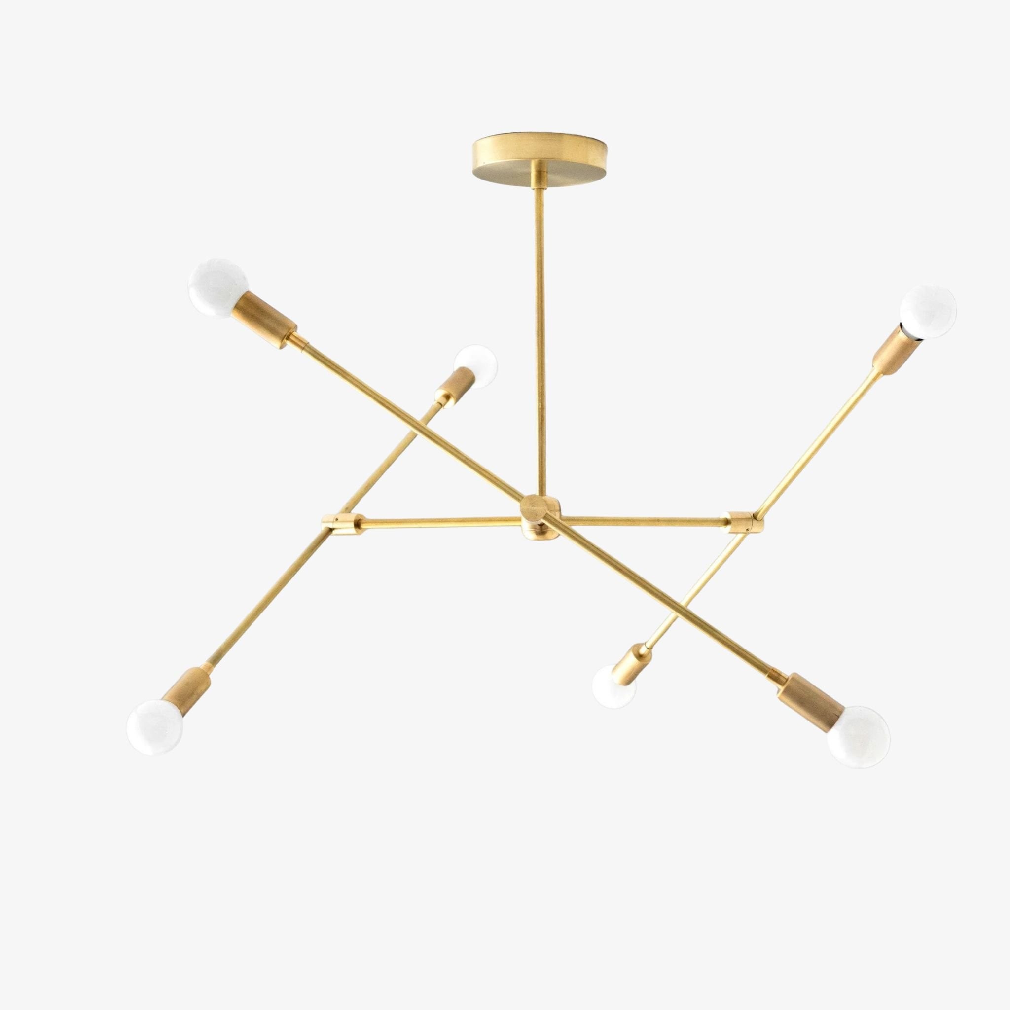 Mobilux Line Modern Mobile Chandelier - Minimalist Ceiling Light for Dining Room T351