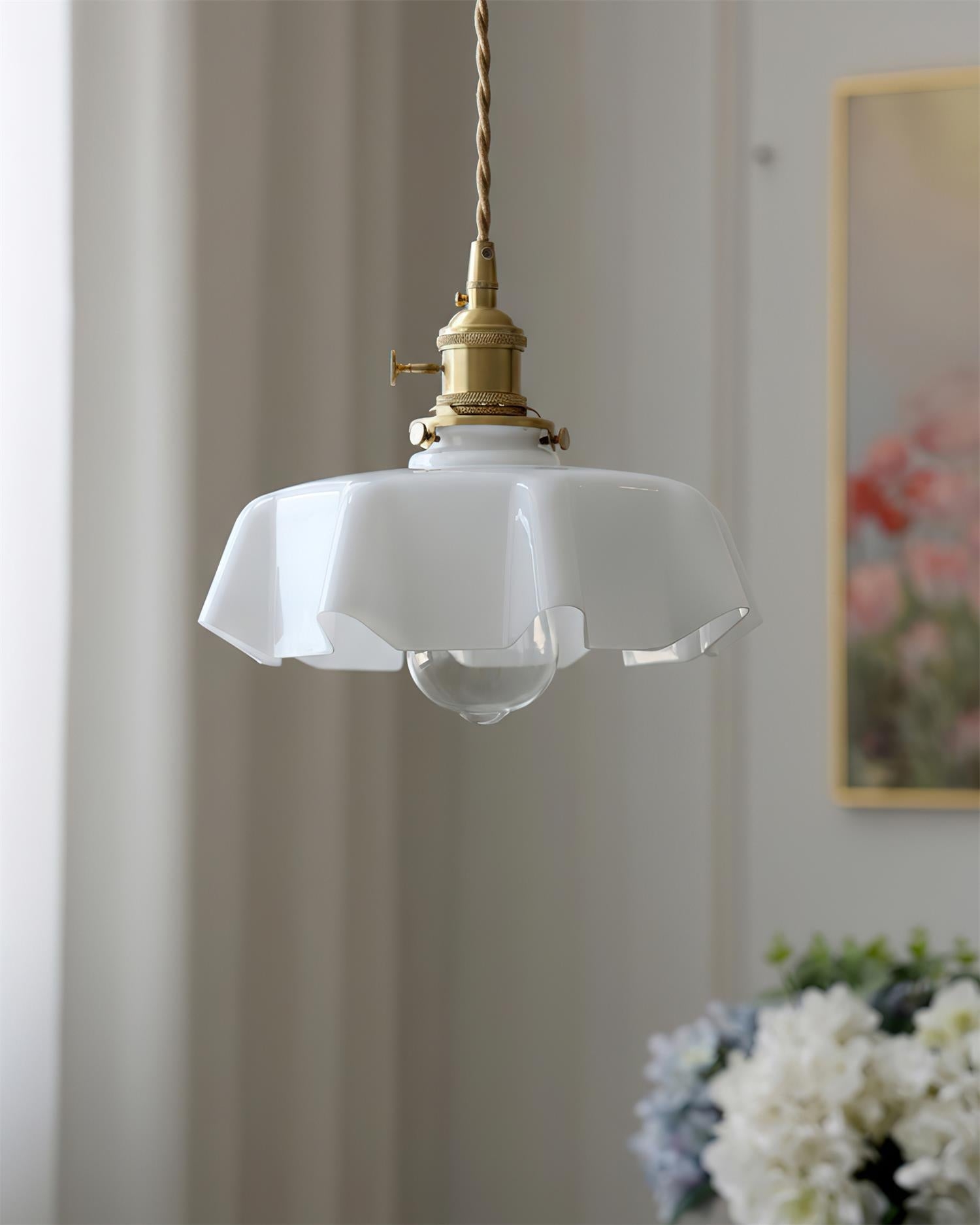 Skirted Ripple Pendant Lamp T1469
