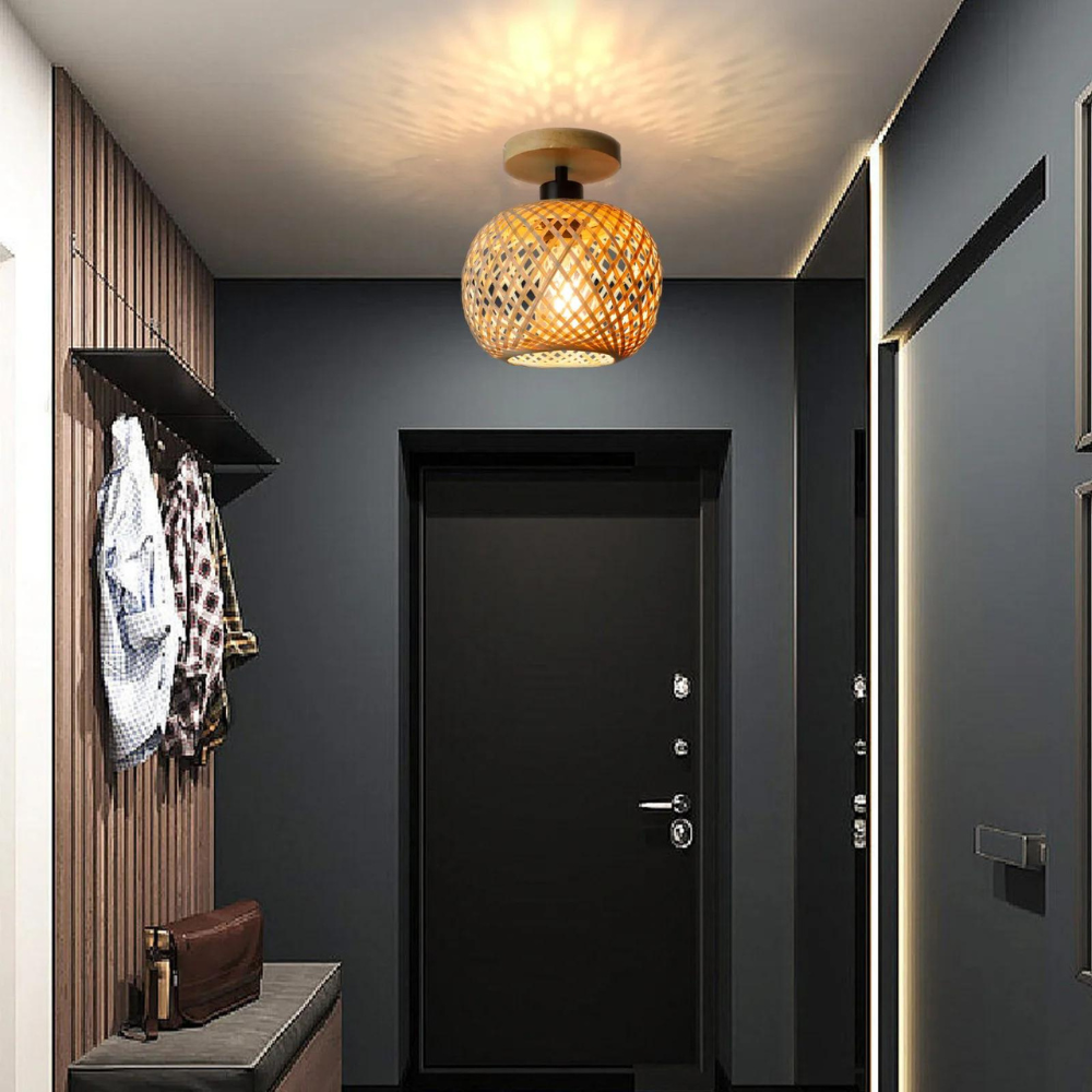 Handmade Ethereal Bamboo Ceiling Light T2092