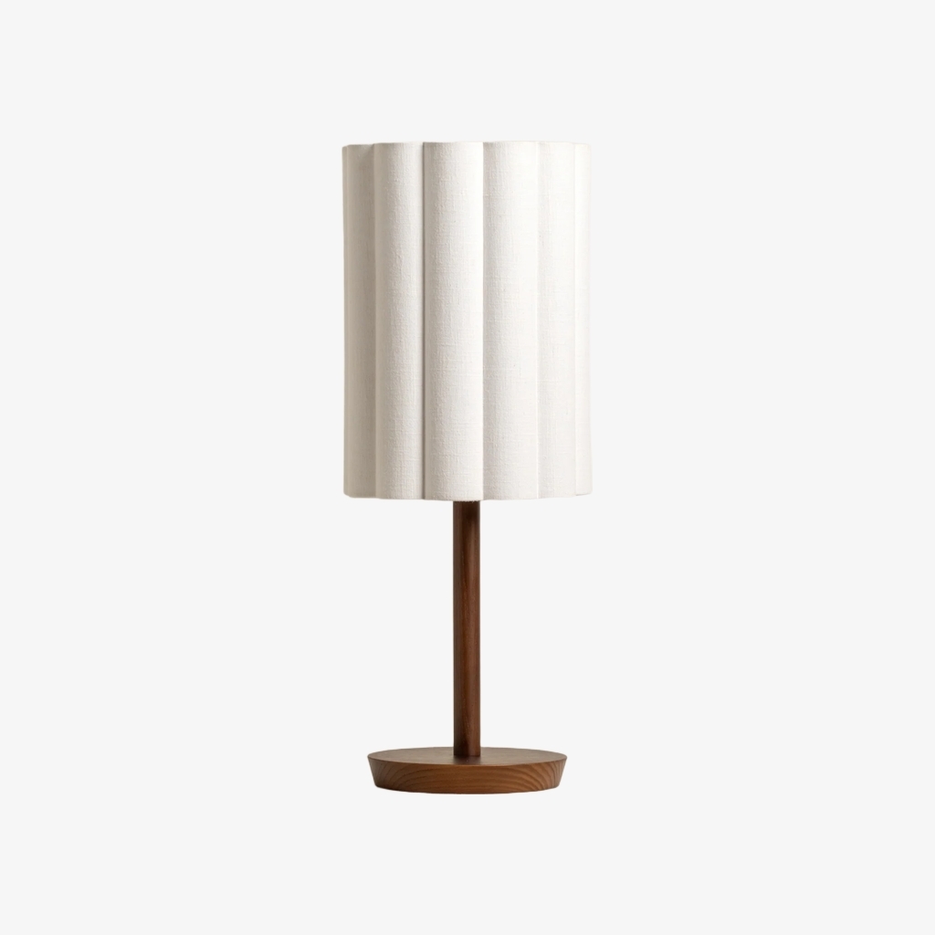 Linbron Wood Fabric Table Lamp - Modern Accent for Living Room T647