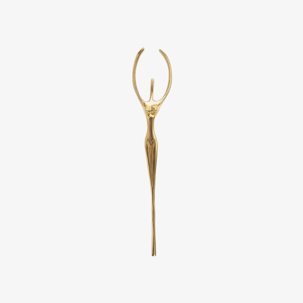 Verlitho Sculptural Metal Handle – Contemporary Drawer Pull Decor T1188