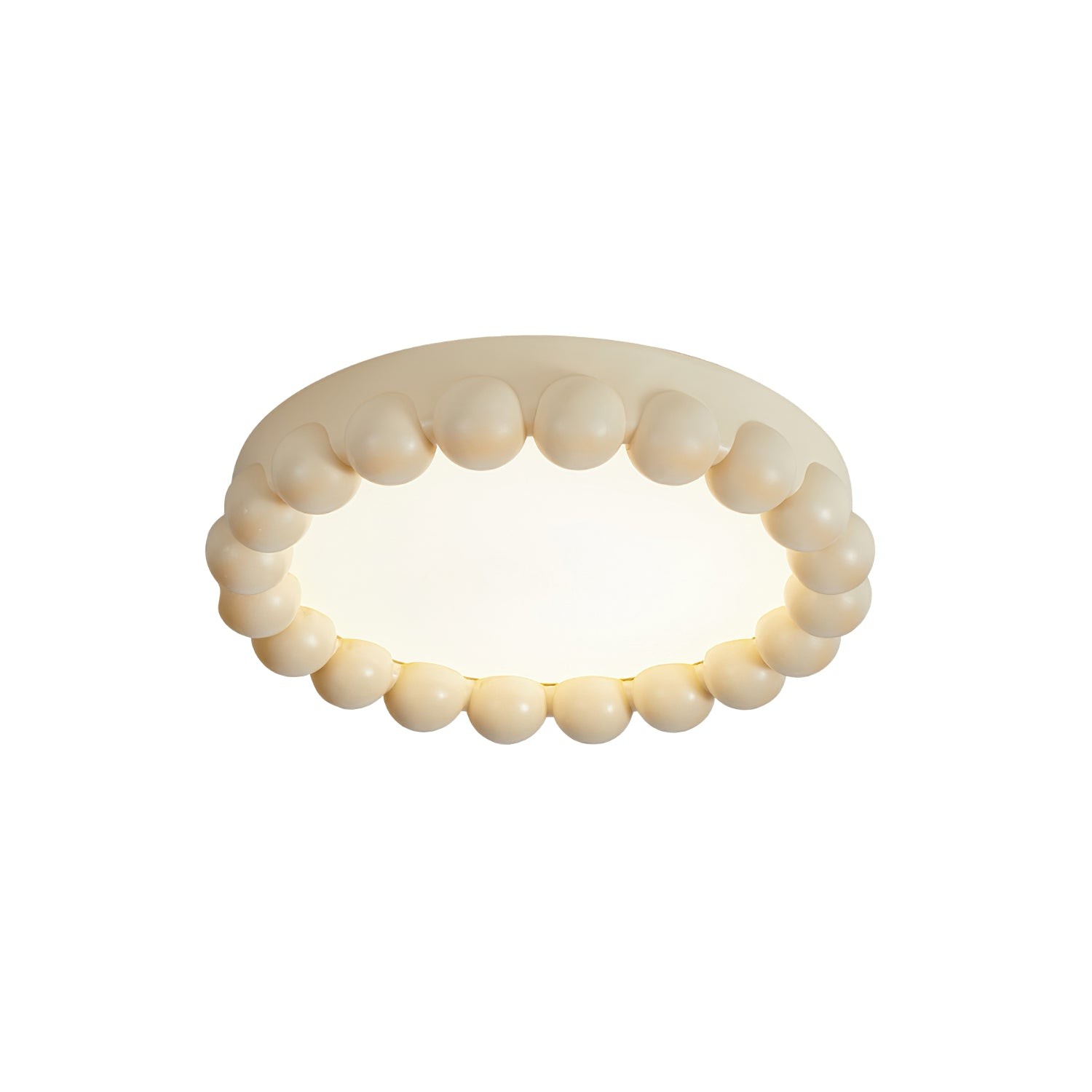 Sleek Flush Resin Ceiling Lamp — Comfortable Ambient Light S218