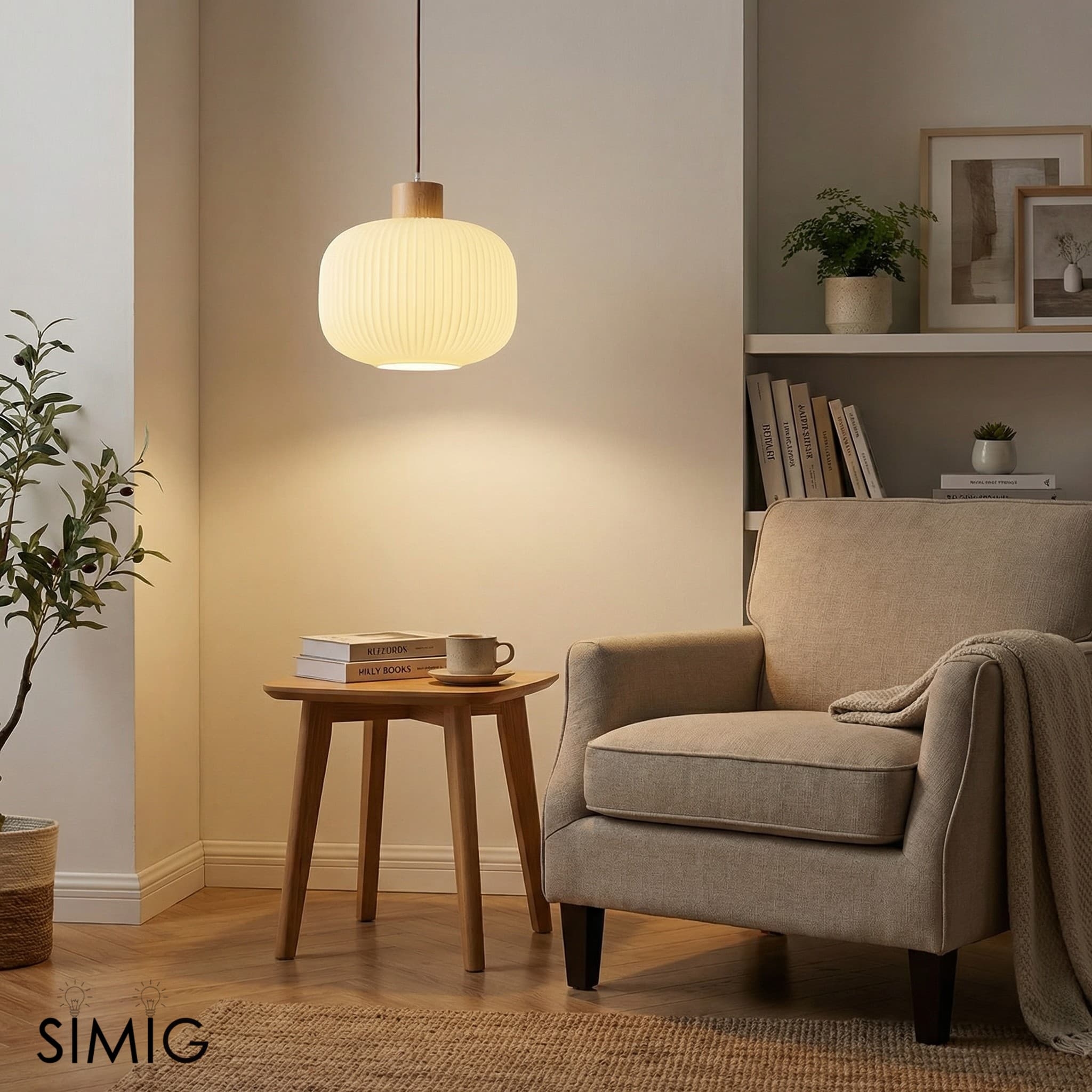 Opalyn Elegant Milky White Pendant - Vintage Lighting for Dining Room T1092