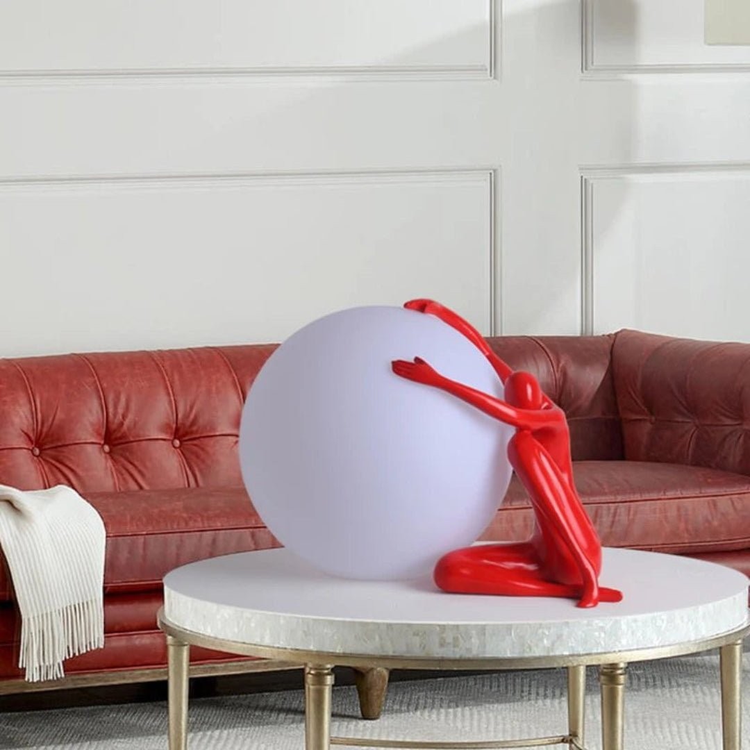 Humanoid Ball Holding Table Lamp M583