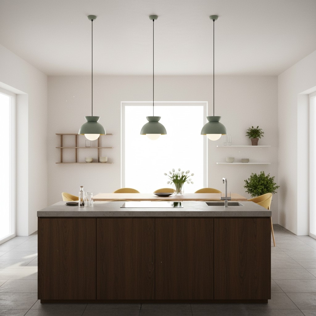 Aurelia Modern Dome Pendant Light - Sculptural Nordic Design T763