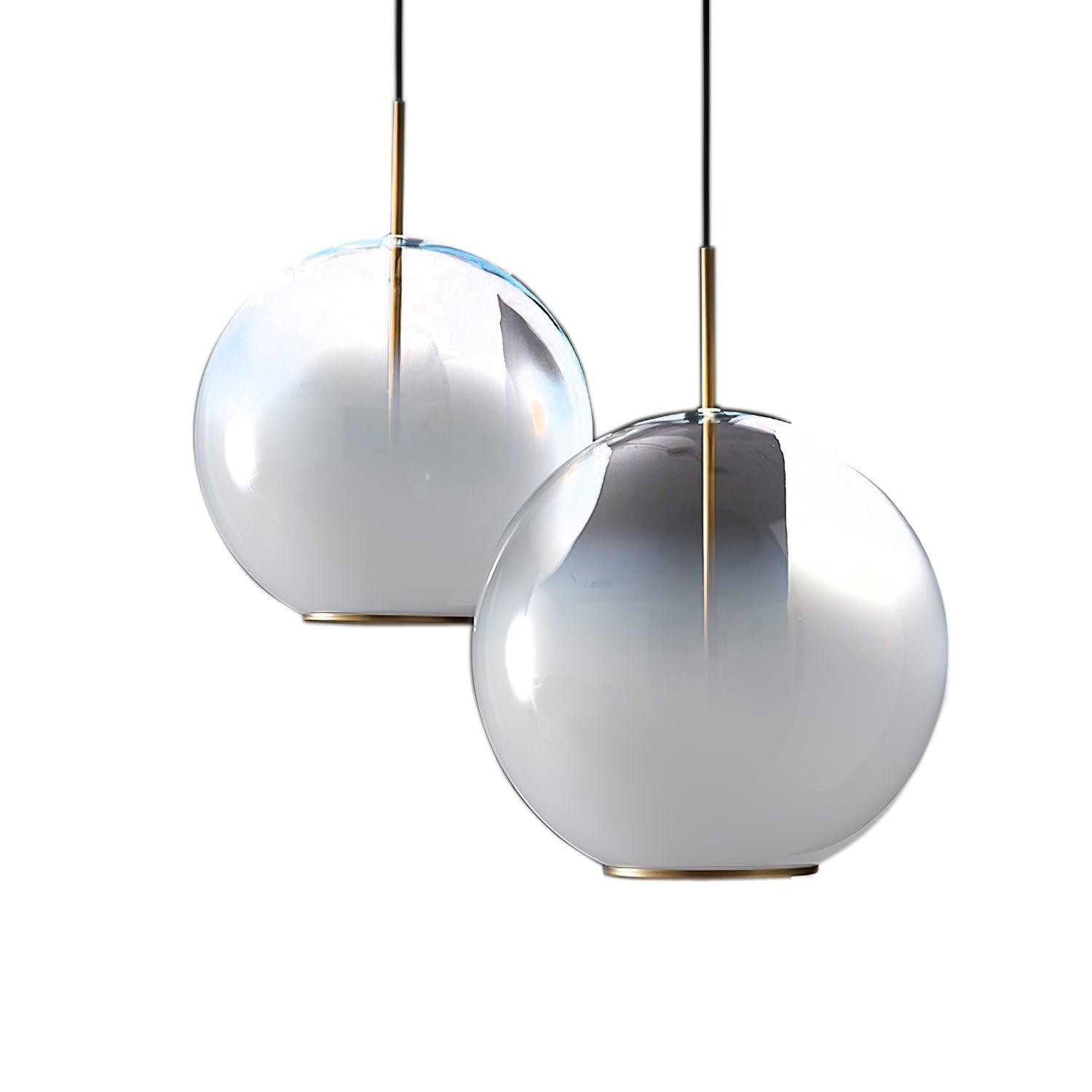 Simple Sphere Drop Gradient Glass Pendant Light M403