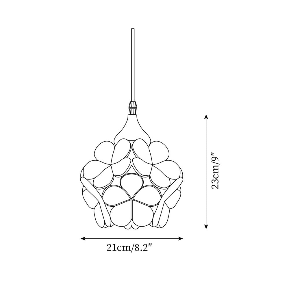 French Creative Pastoral Style Flower Pendant Light M136