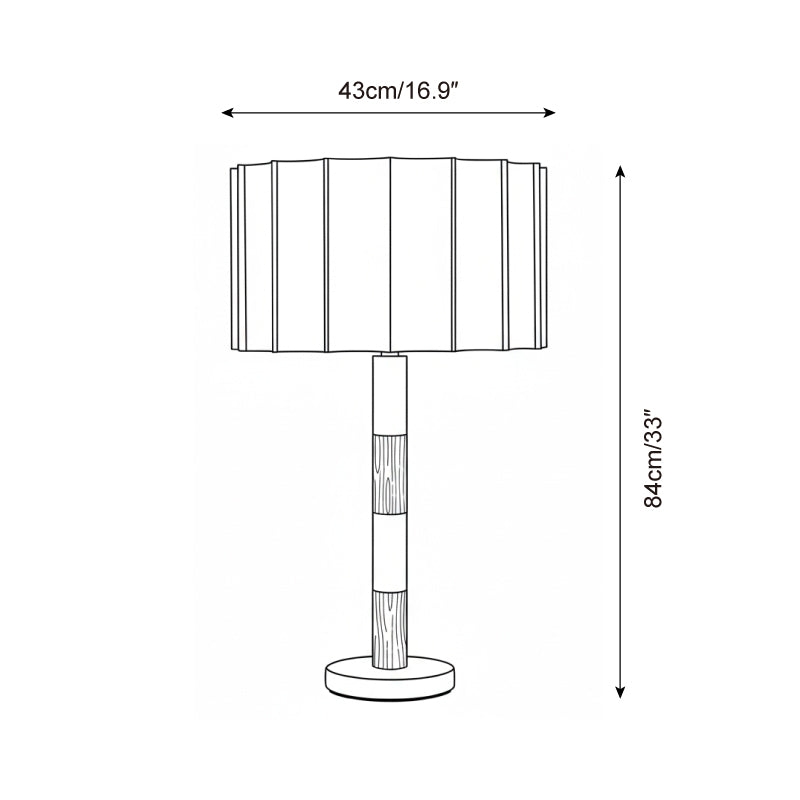 Pleated Grove Table Lamp T1440