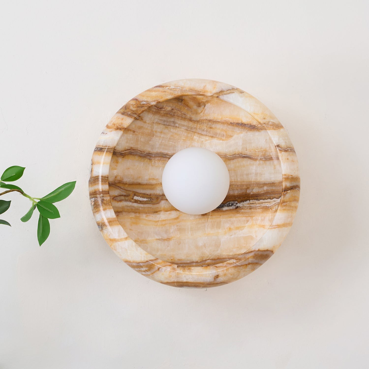 Bowl - Shaped Marble Wall Lamp P064