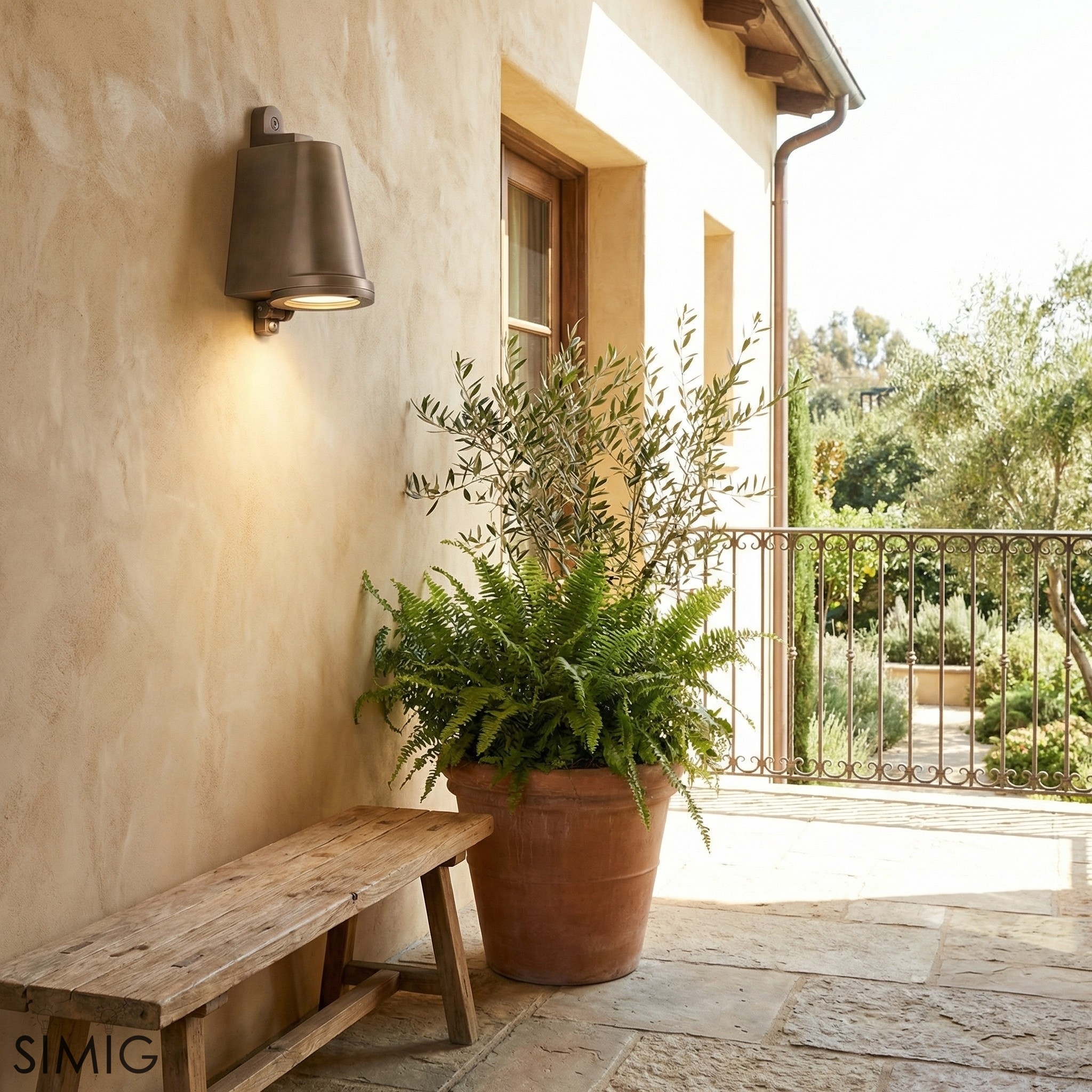 Orran Bell Shade Outdoor Wall Sconce - Industrial Porch Downlight T1201
