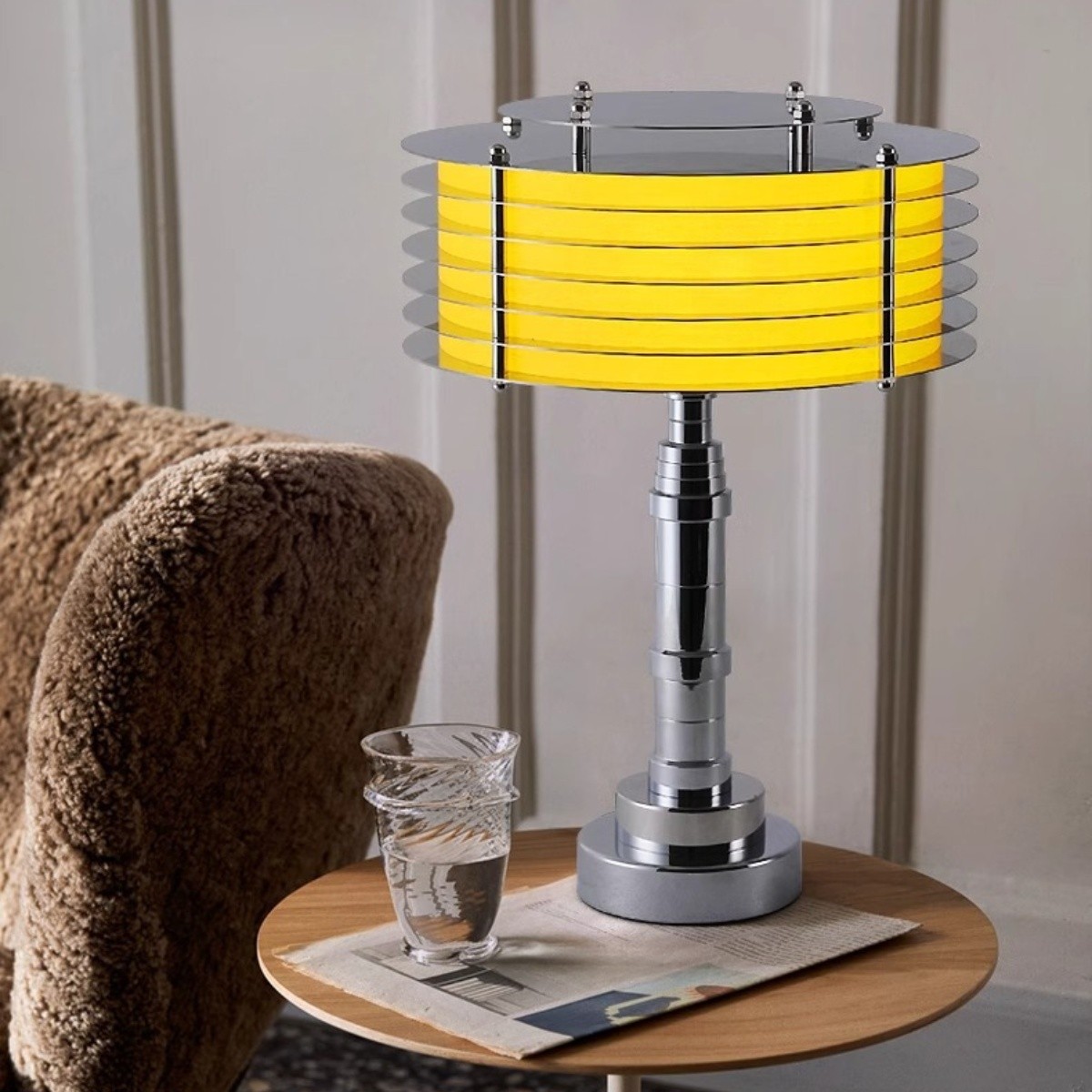 Modern Layered Lamps in Stainless Steel – Table & Floor Options S257