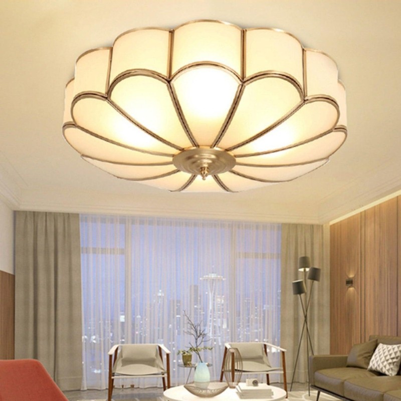 Flower Shape Glass Recessed Ceiling Light S166