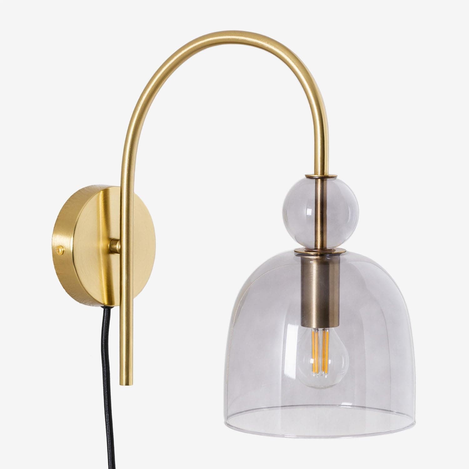 Contemporary Glass Lamp – Soft Glow for Modern Interiors S243