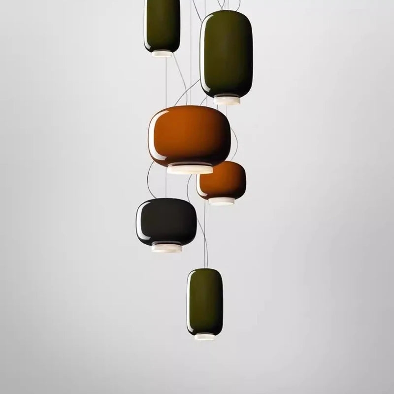 Chouchin Suspension Modern LED Glass Pendant Lamp T2173
