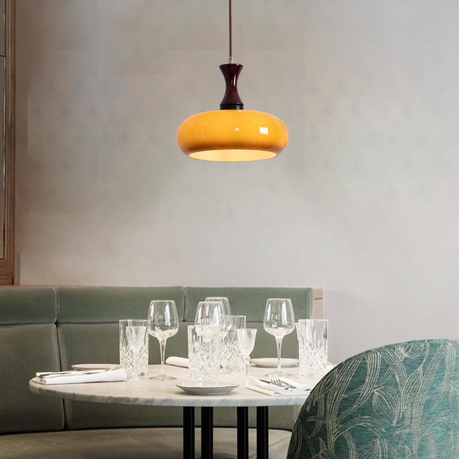Retro Bauhaus Glass Pendant Light S86