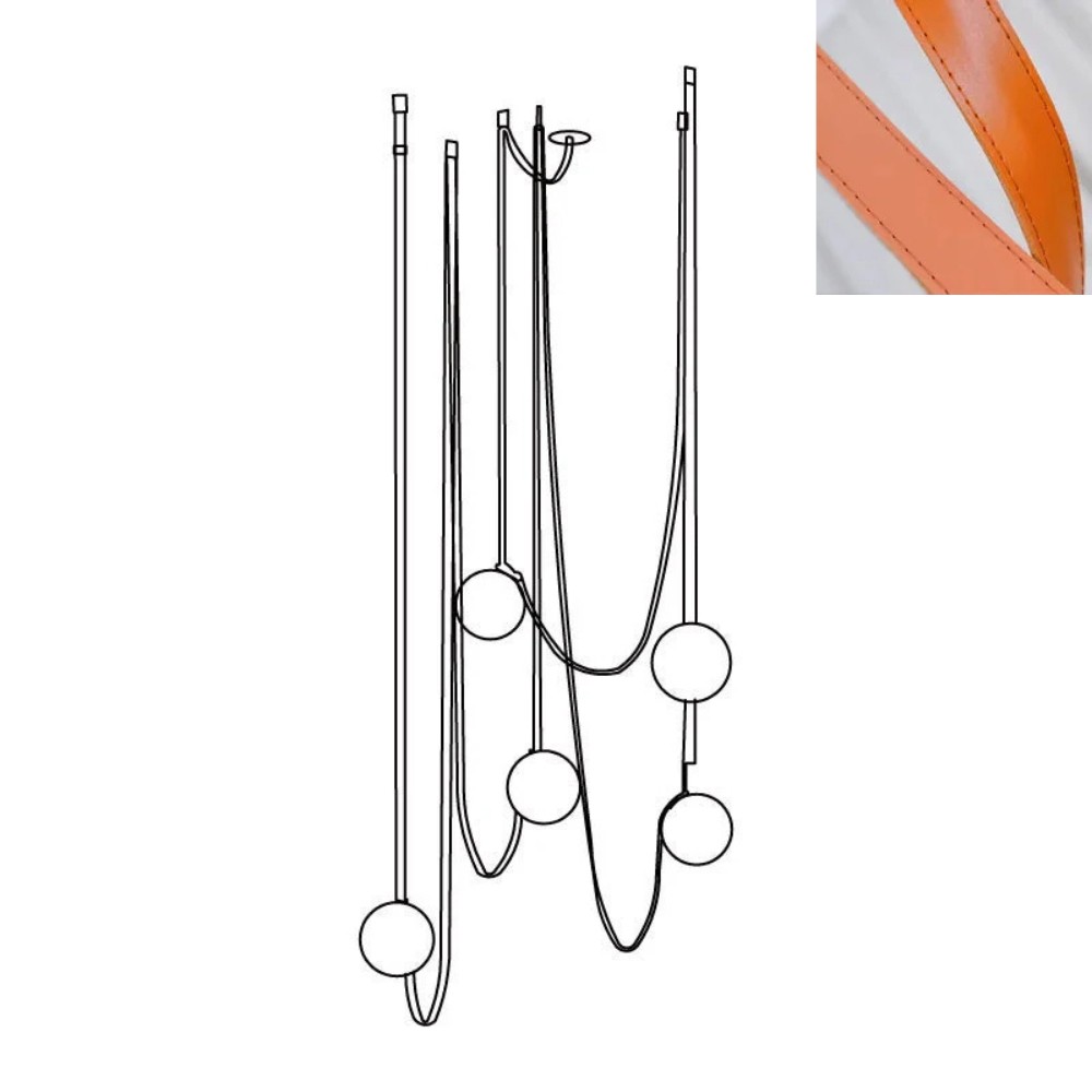 Flexible Belt-Style Pendant Lamp for Customizable Ambient Light S241