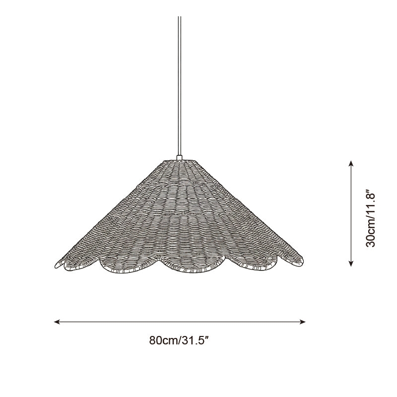 Scallop Pendant Lamp T1533