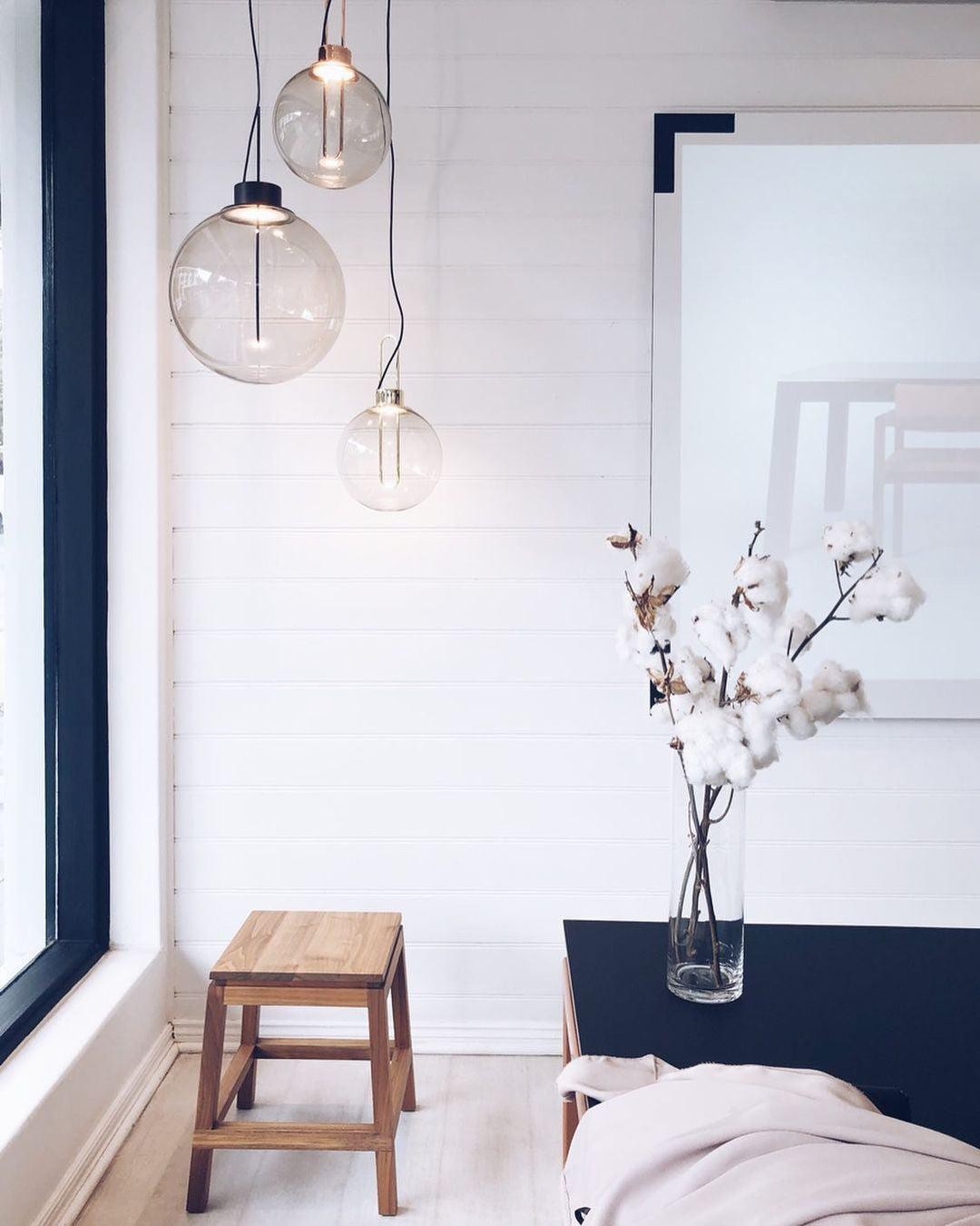 Clear Glass Orb Style Pendant Lamp M524
