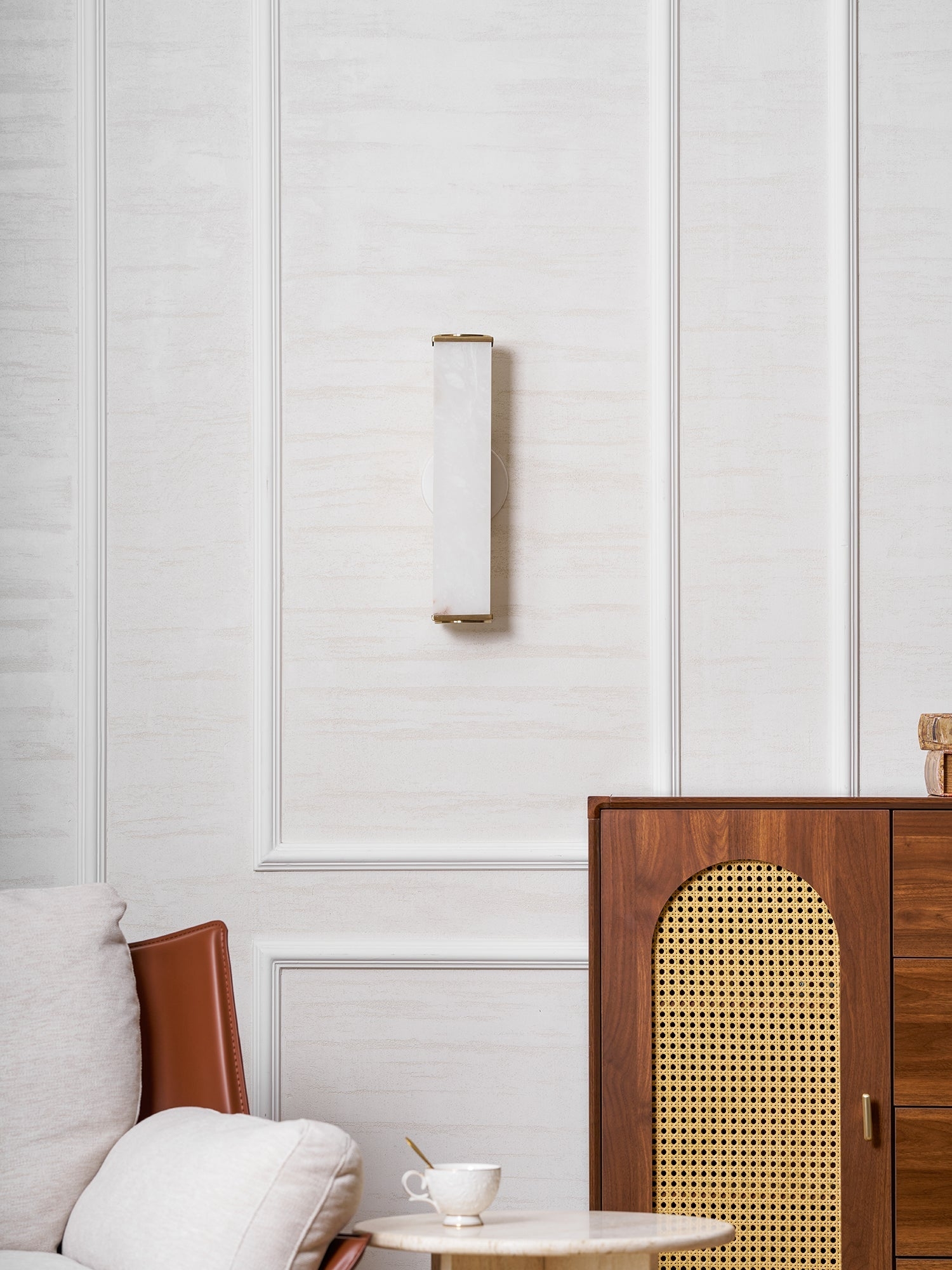 Cuboid Alabaster Wall Light T1622