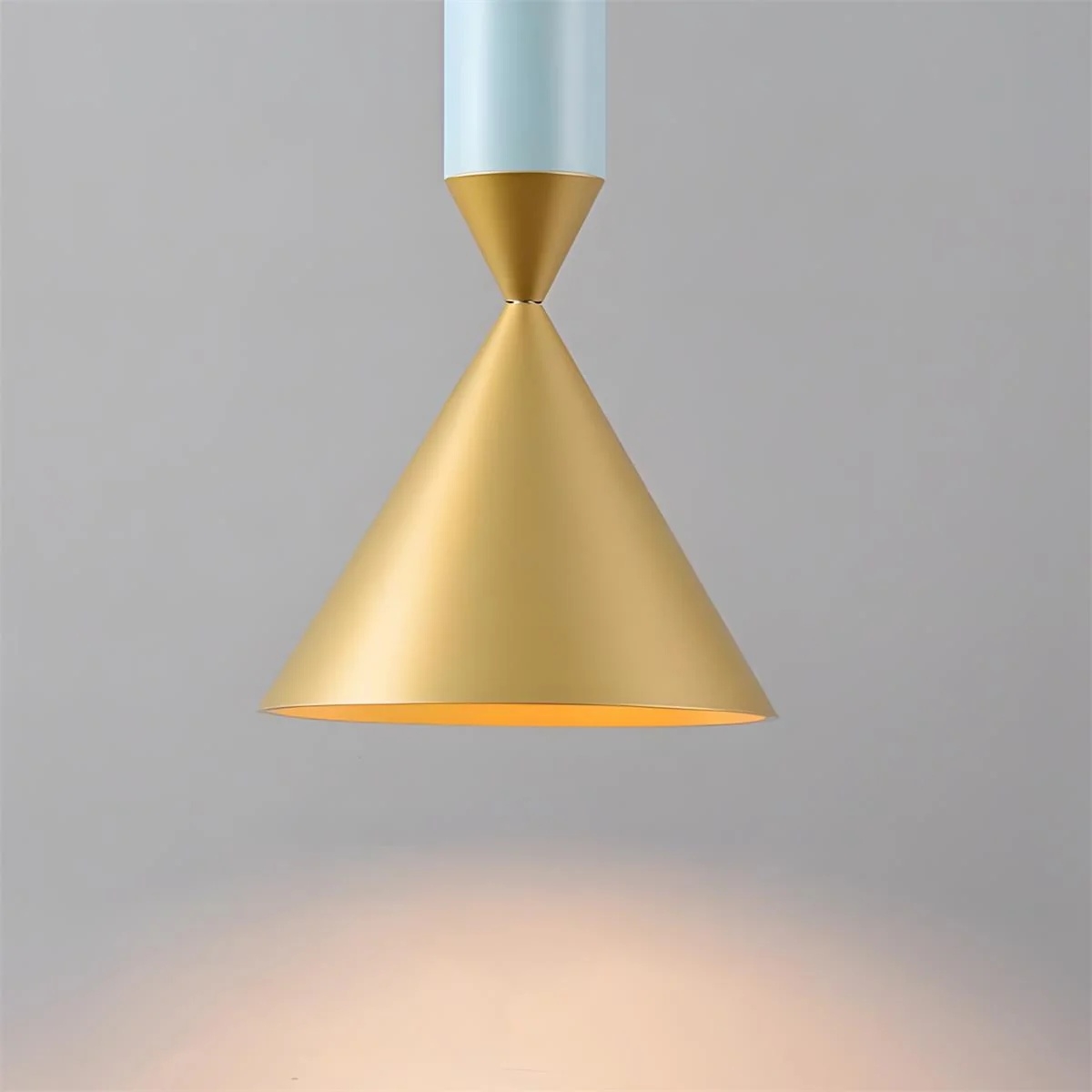 Vertara Minimal Cone Pendant Light – Sleek Architectural Hanging Lamp for Dining and Kitchen T1206