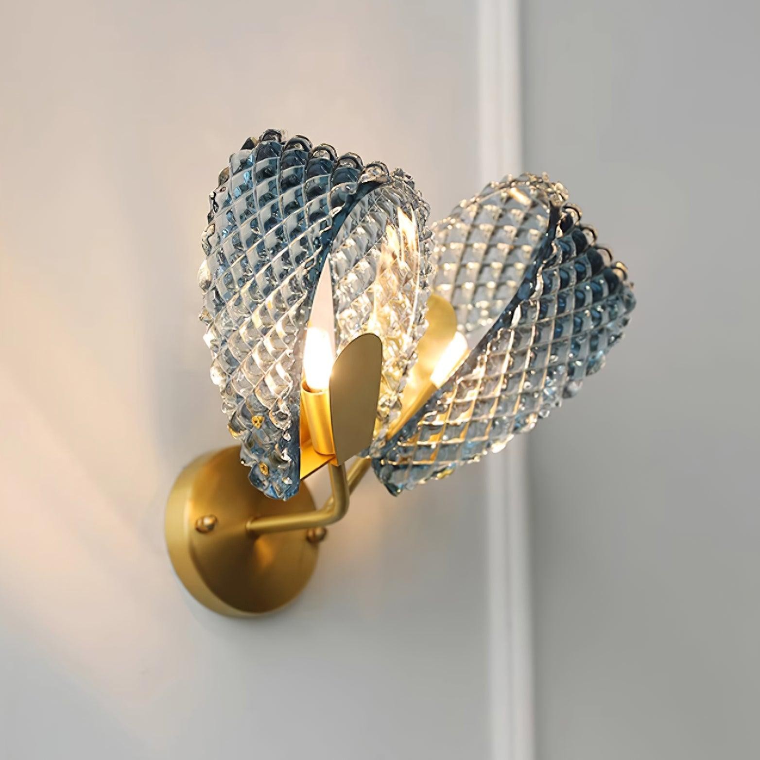 Creative Light Luxury Blue Ribbon Wall Lamp M182