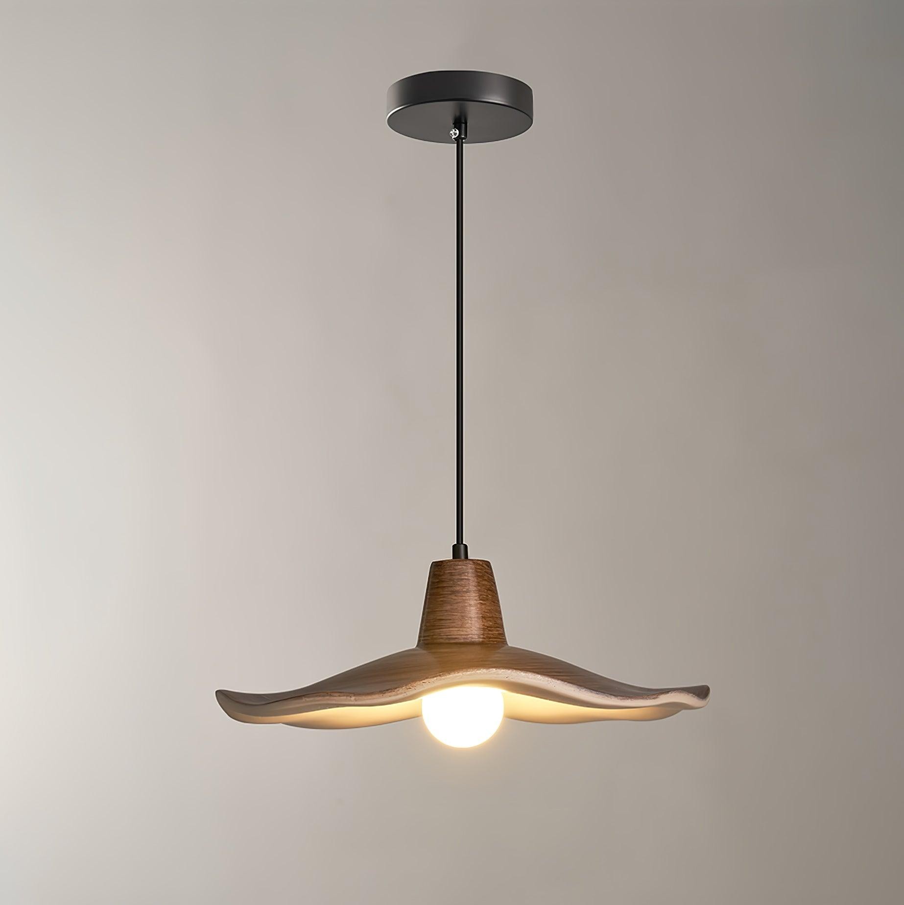 Black Imitation Walnut Wood Grain Kitchen Pendant Lamp M492